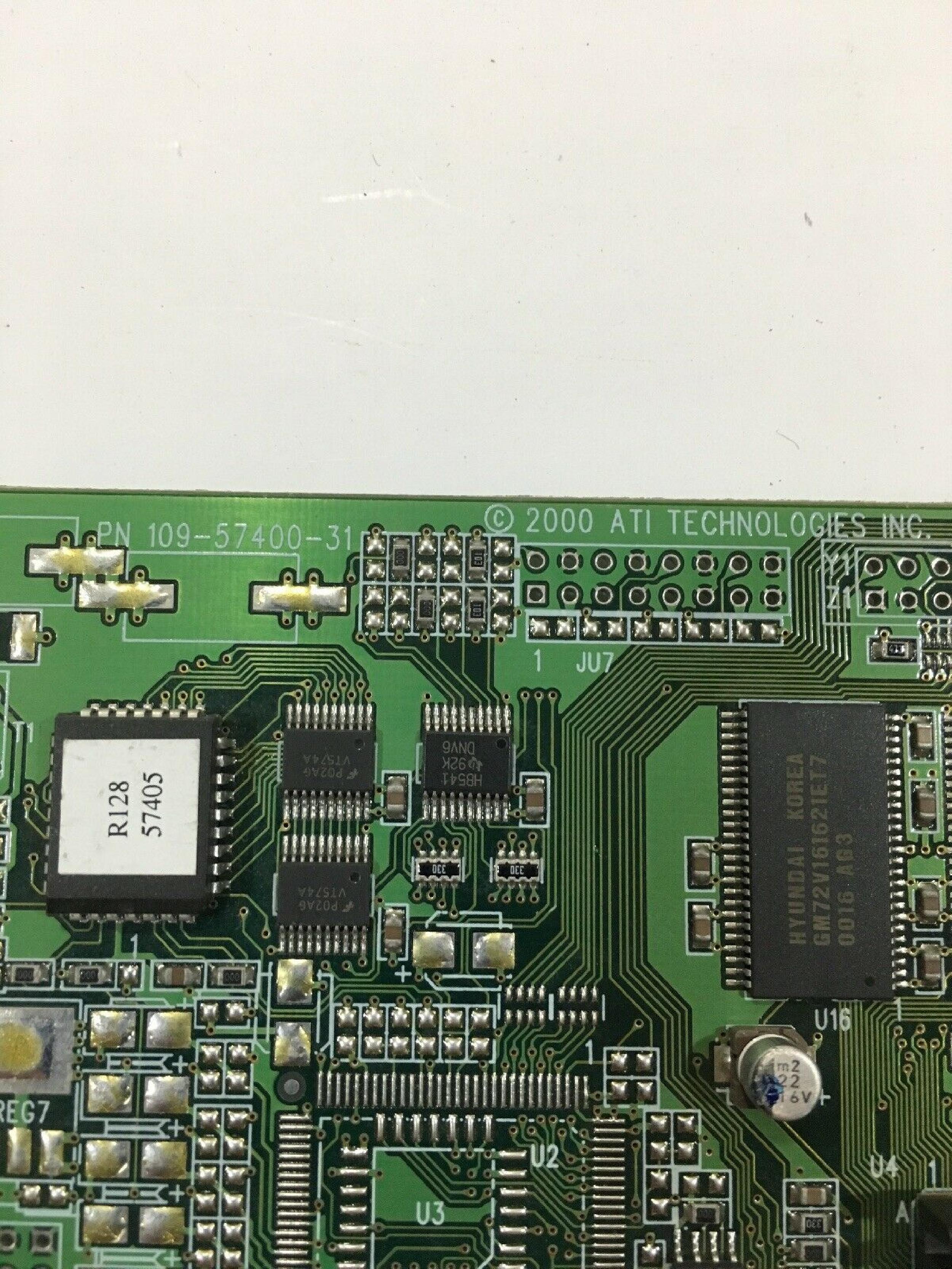 ATI 109-57400-31 RAGE 128 PRO 16MB AGP VIDEO CARD WITH VGA PORT