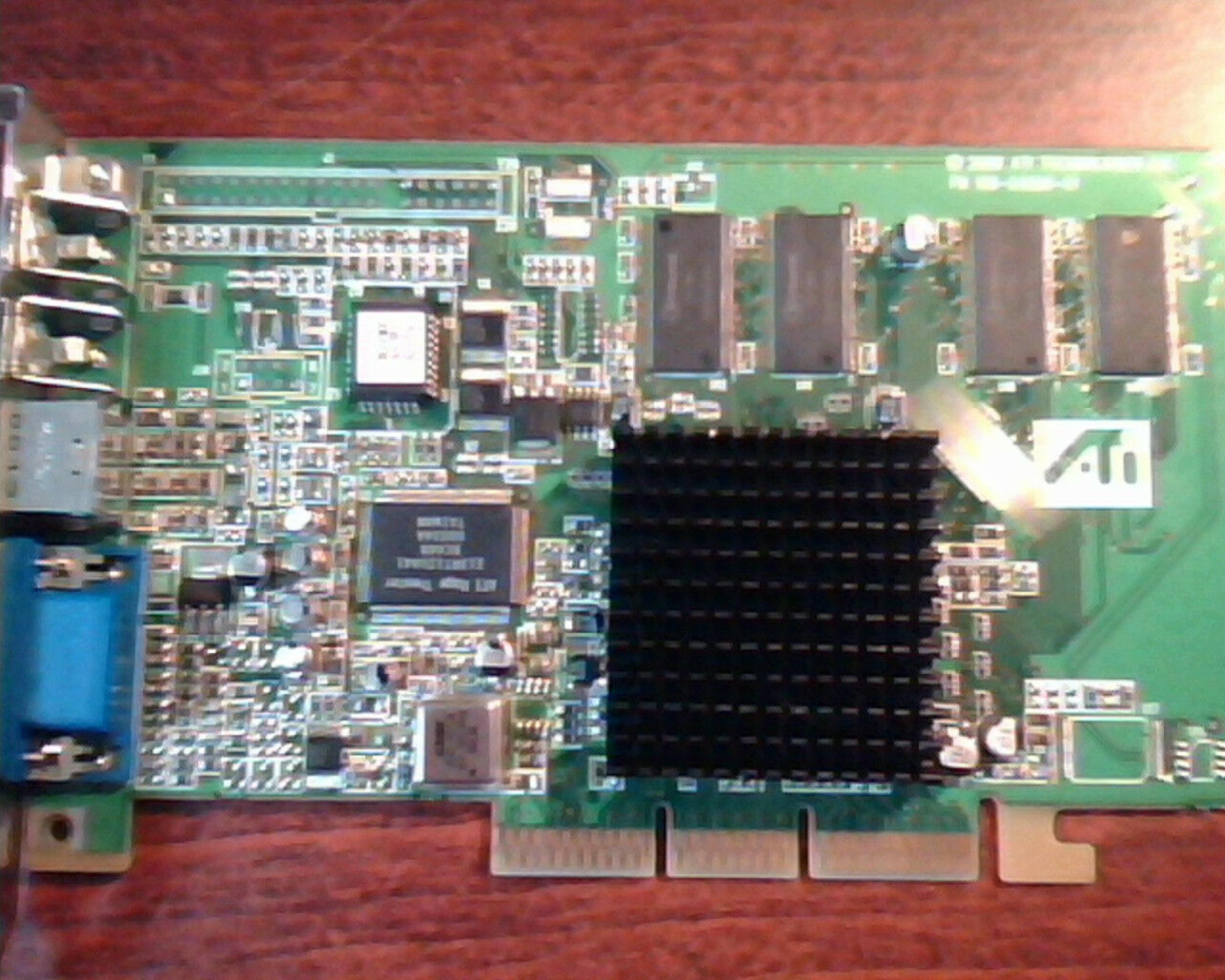 ATI 1026320202 RAGE 128 PRO 32MB AGP VIDEO CARD WITH VGA S-VID COMP-IN AND COMP-OUT PORTS 128MB S-VIDEO COMPOSITE IN OUT