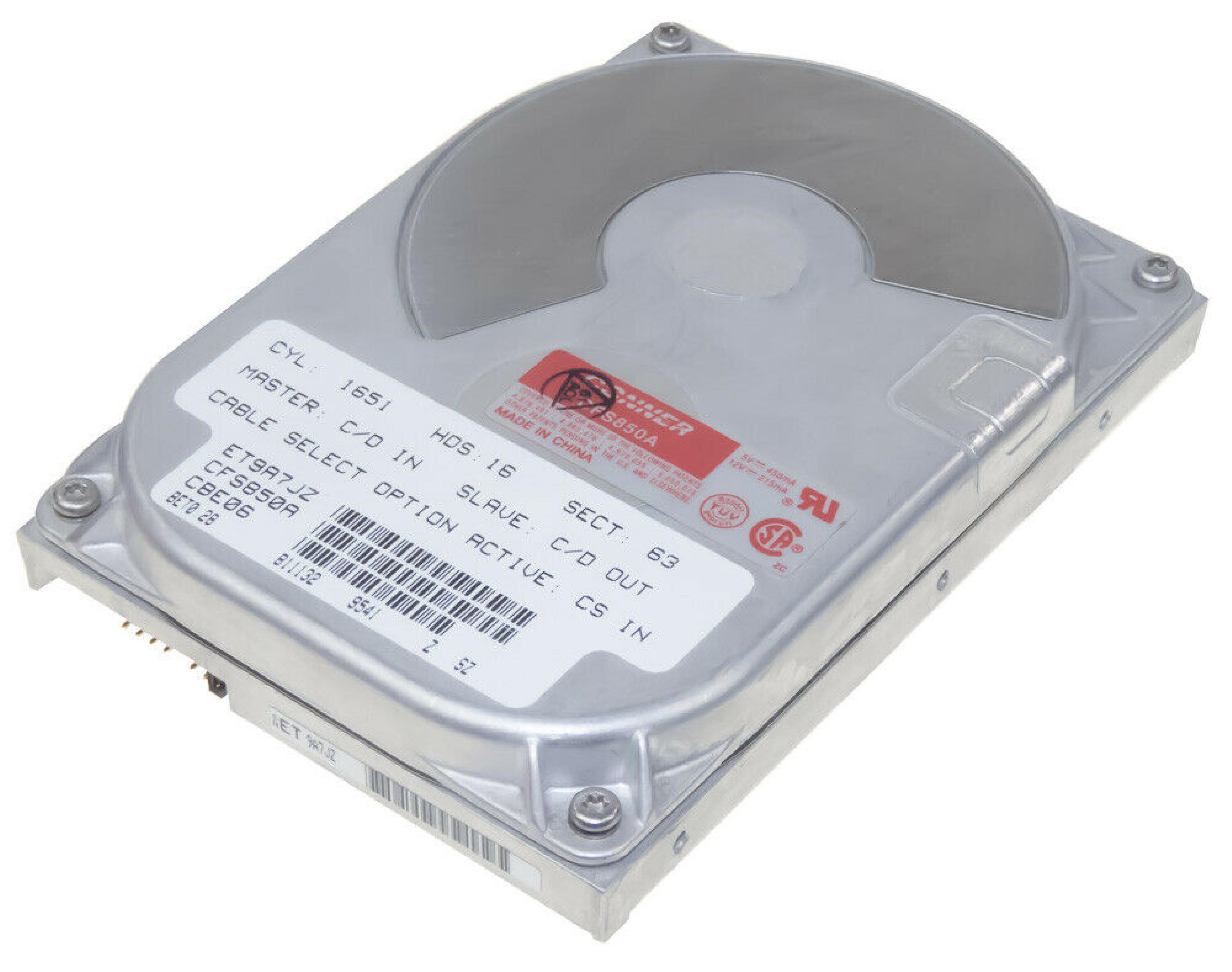 CONNER / SEAGATE CFS850A 8GB AT 3.5 INCH HARD DRIVE