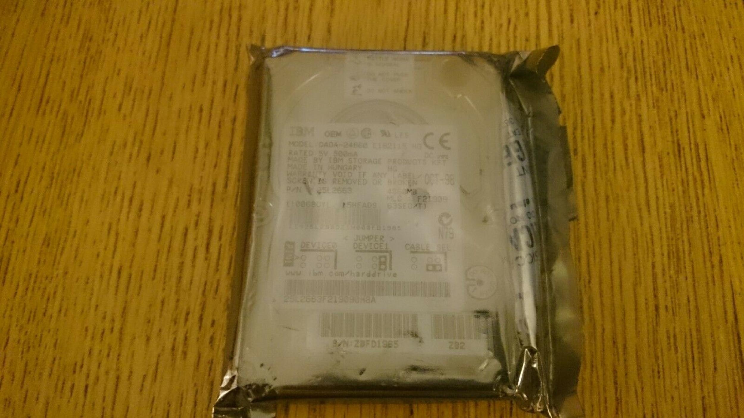 IBM 25L2663 TRAVELSTAR 4.86GB 4200RPM AT 2.5 INCH HARD DRIVE