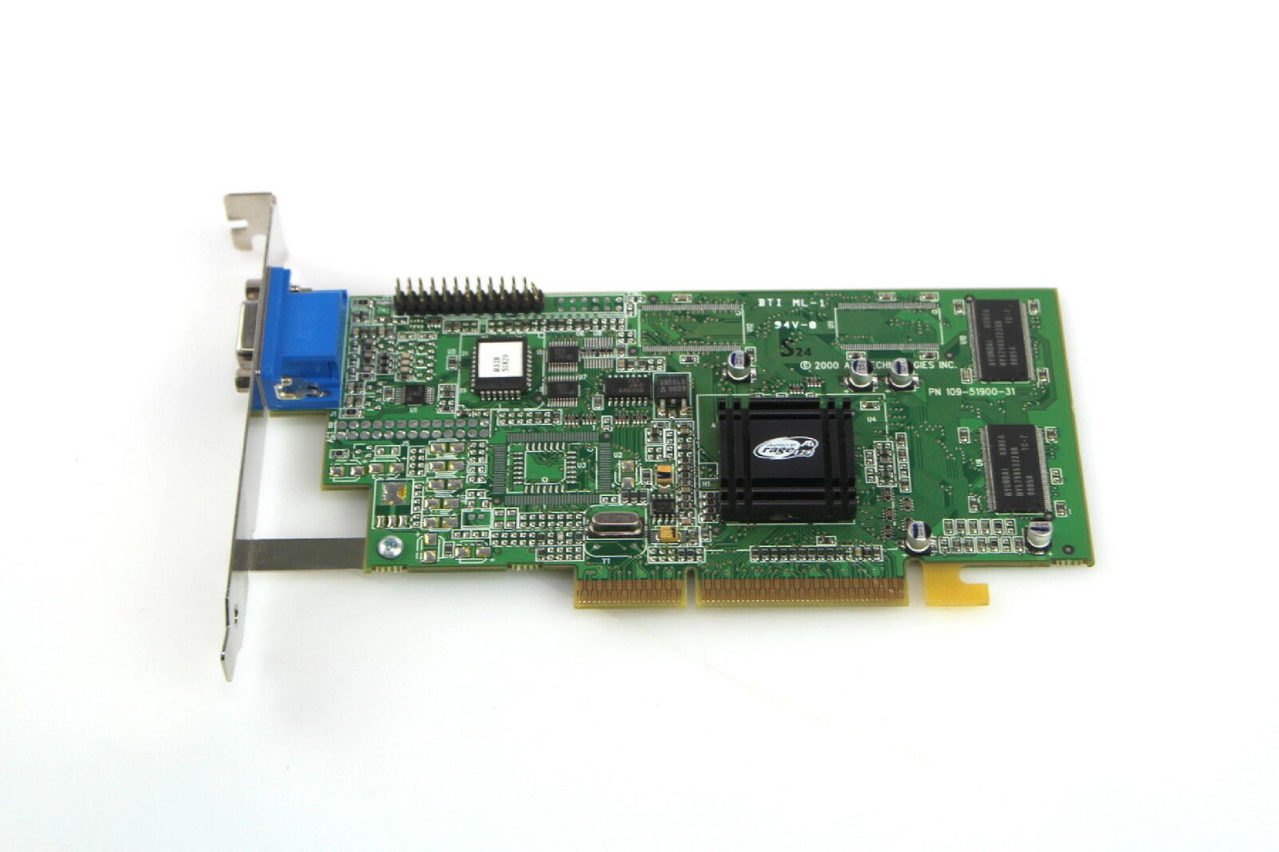 ATI 1025-62000 32MB AGP RAGE-128 VIDEO CARD WITH VGA PORT