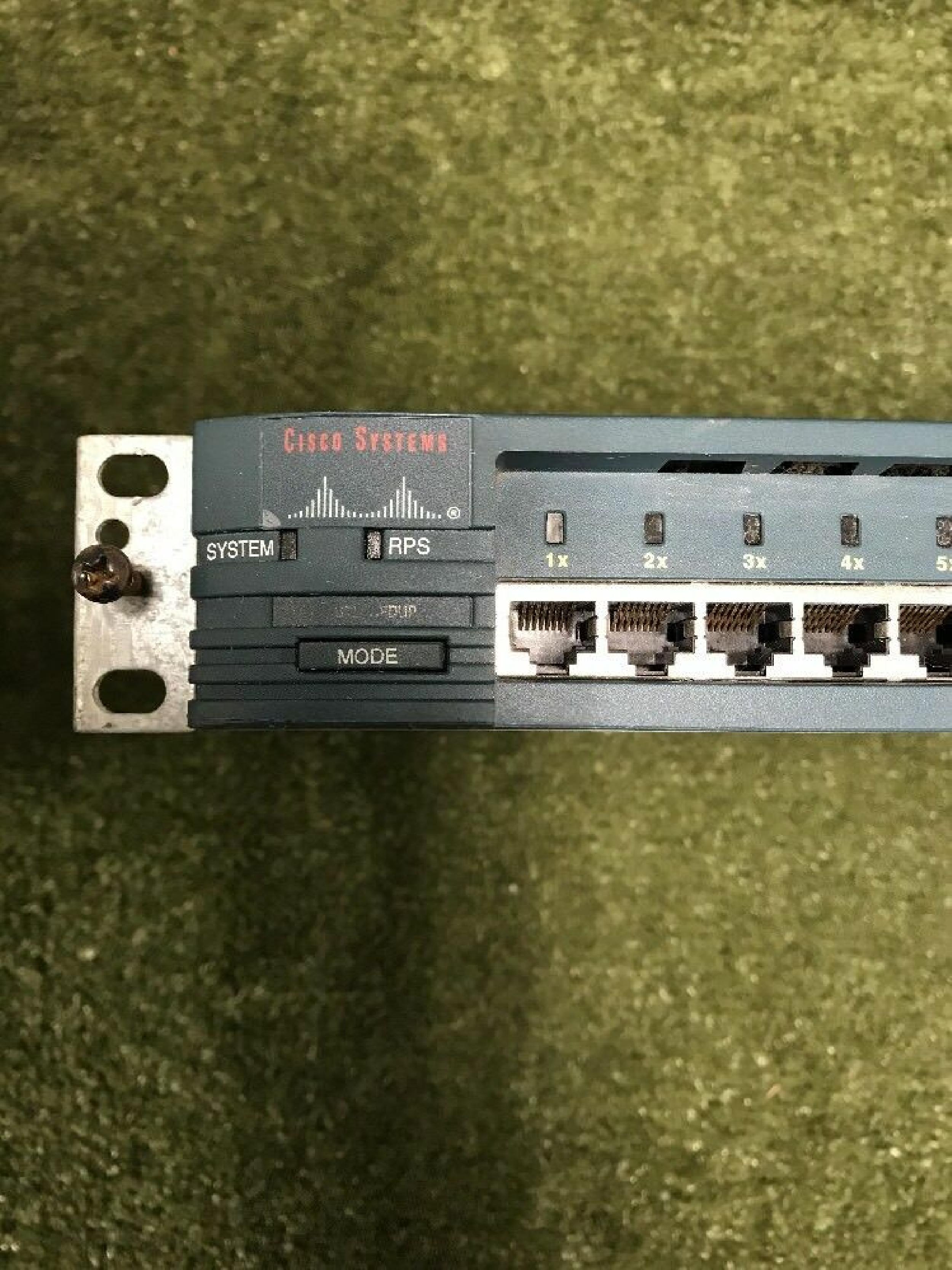 CISCO SYSTEMS CATALYST 1900 SERIES CATALYST 1900 24 PORT 10BT 2X 100BTX ETHERNET SWITCH DC POWER