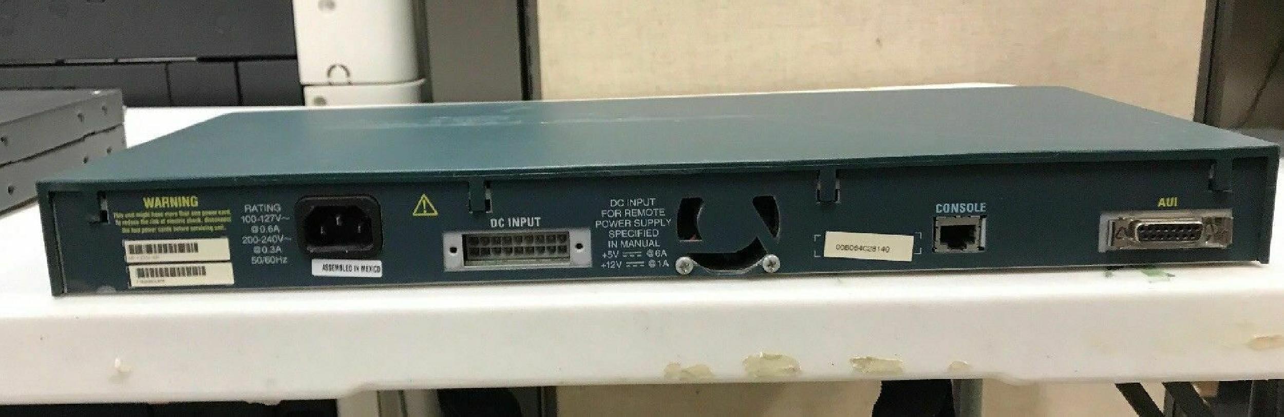 CISCO SYSTEMS CATALYST 1900 CATALYST 1900 24 PORT 10BT 2X 100BTX ETHERNET SWITCH DC POWER 24-PORT 10BASET / 100BASETX