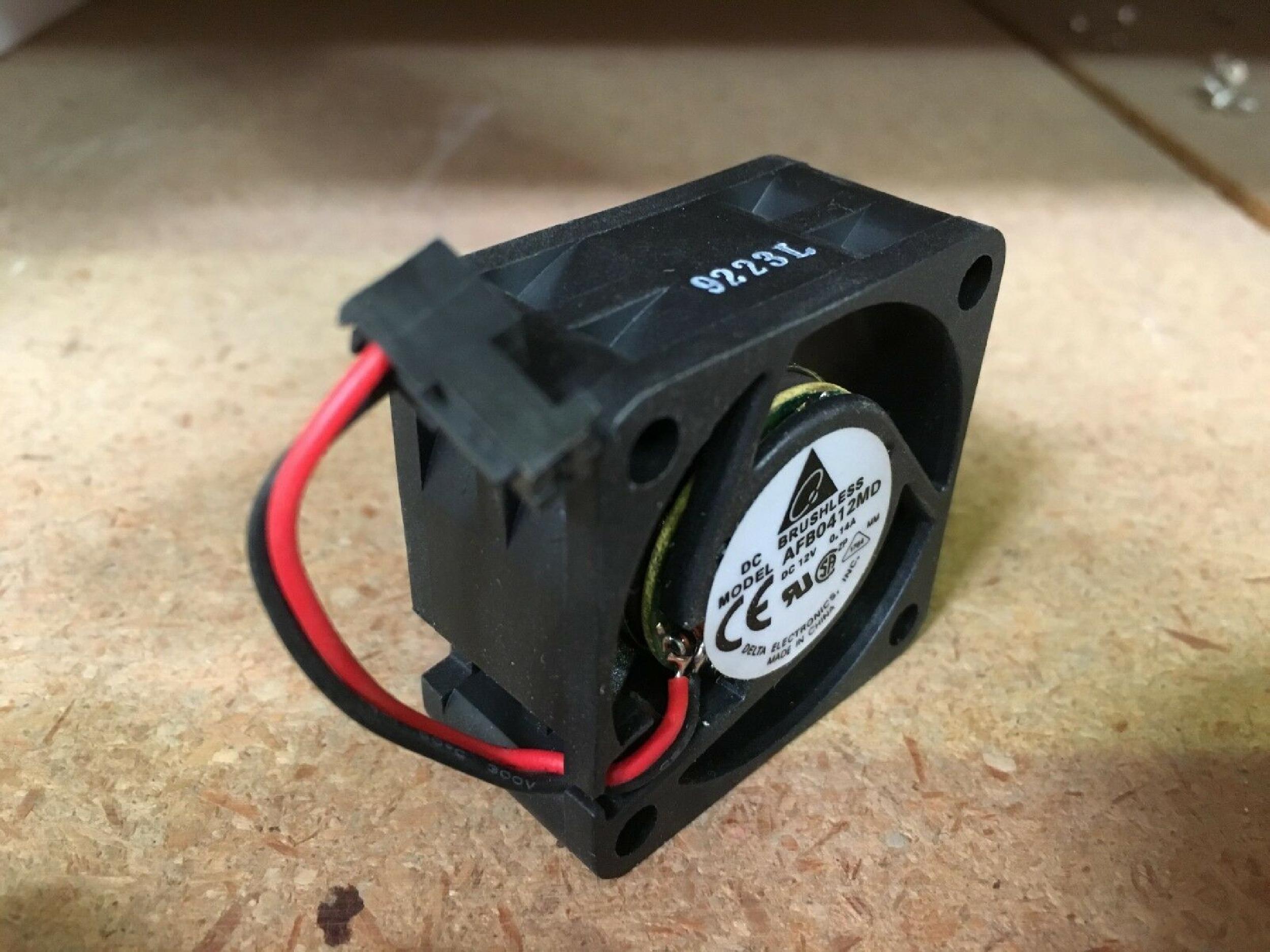 DELTA ELECTRONICS INC AFB0412MD FAN 12V DC 0.14A 40MM BY 20MM 2 WIRE