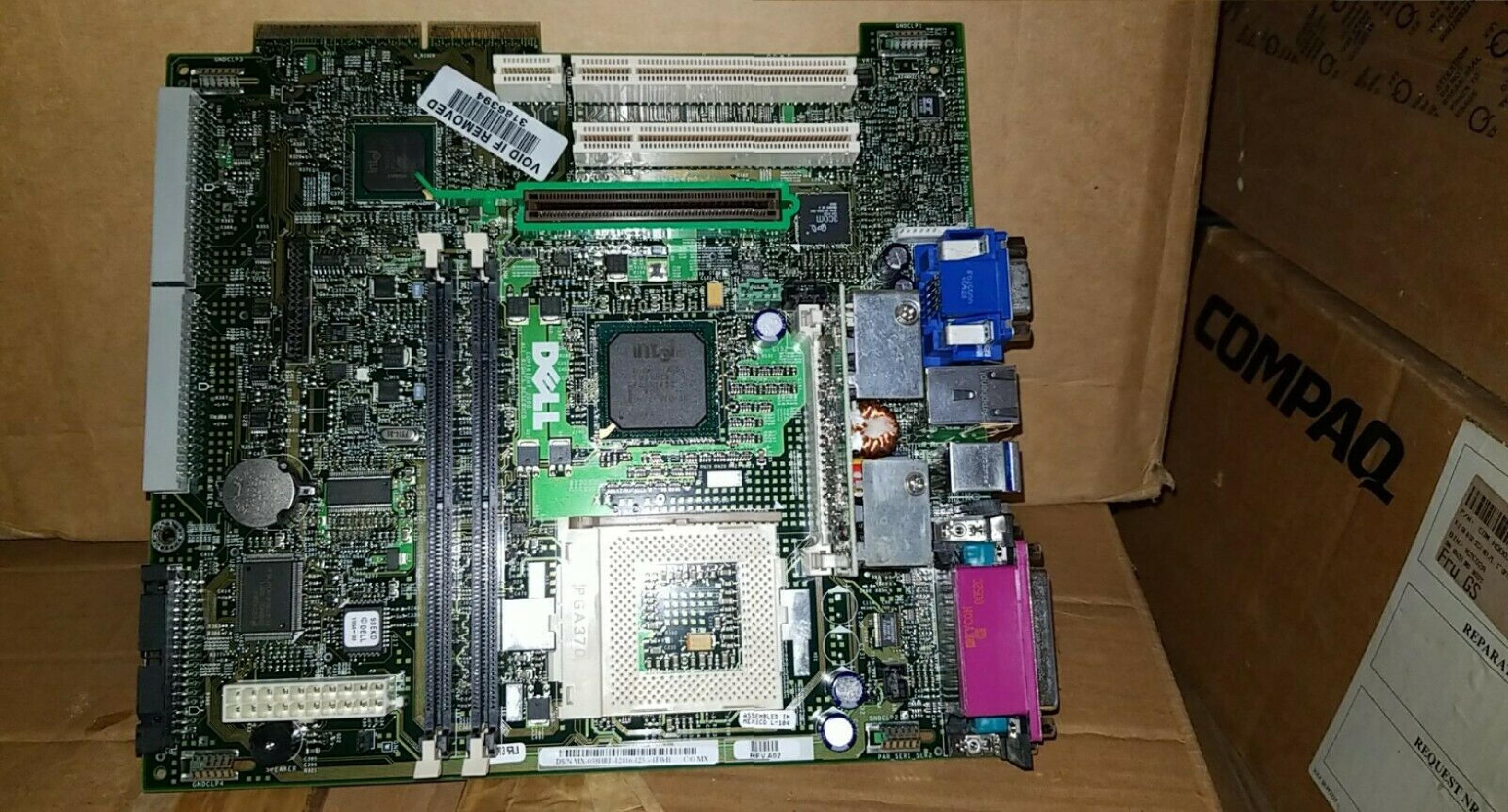 DELL 038HRF SYSTEM MOTHERBOARD BOARD SOUND USB NIC PARALLEL SERIAL