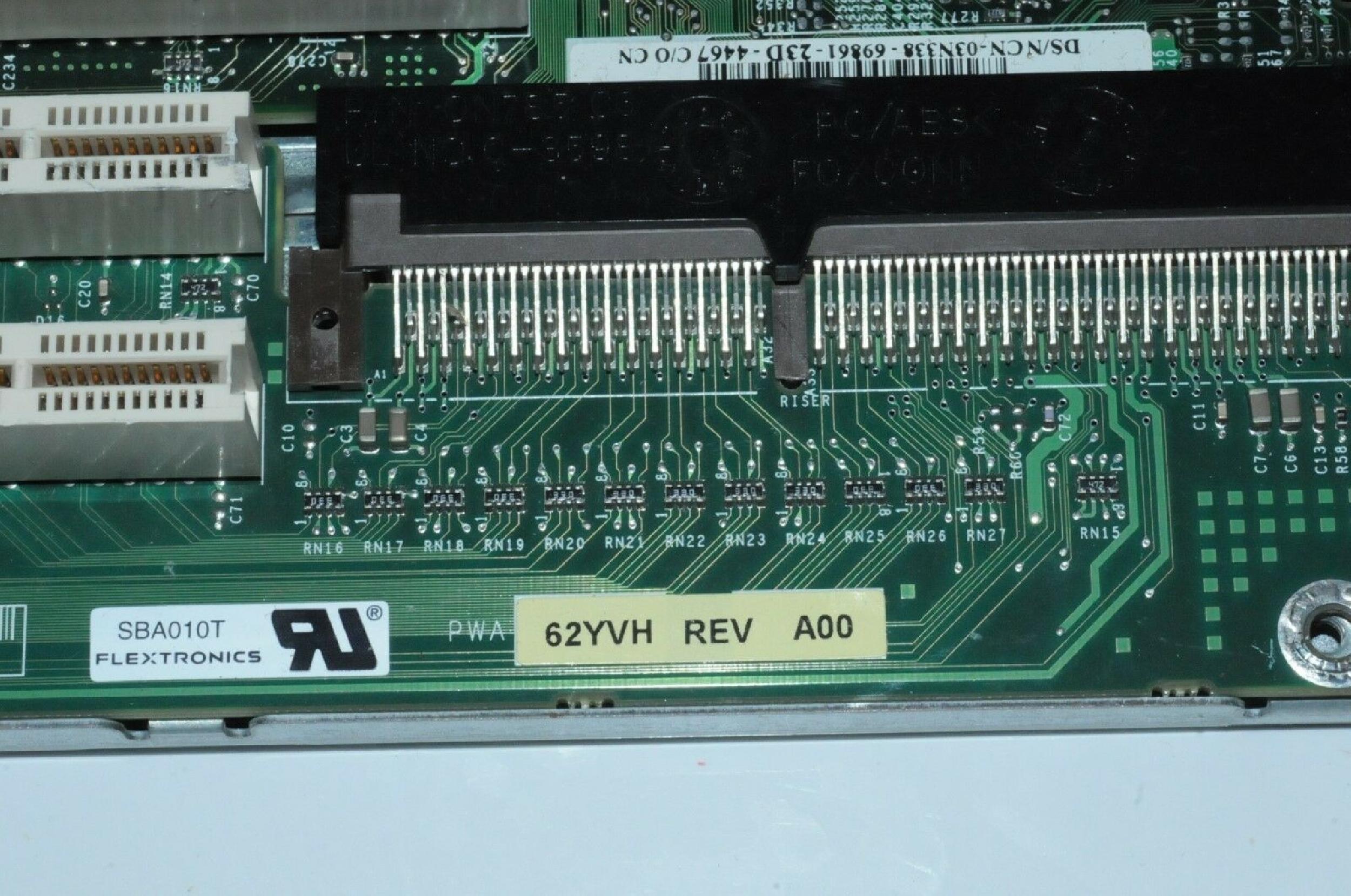 DELL 062YVH RISER CARD FOR 038HRF 2 SLOT PCI MOTHERBOARD