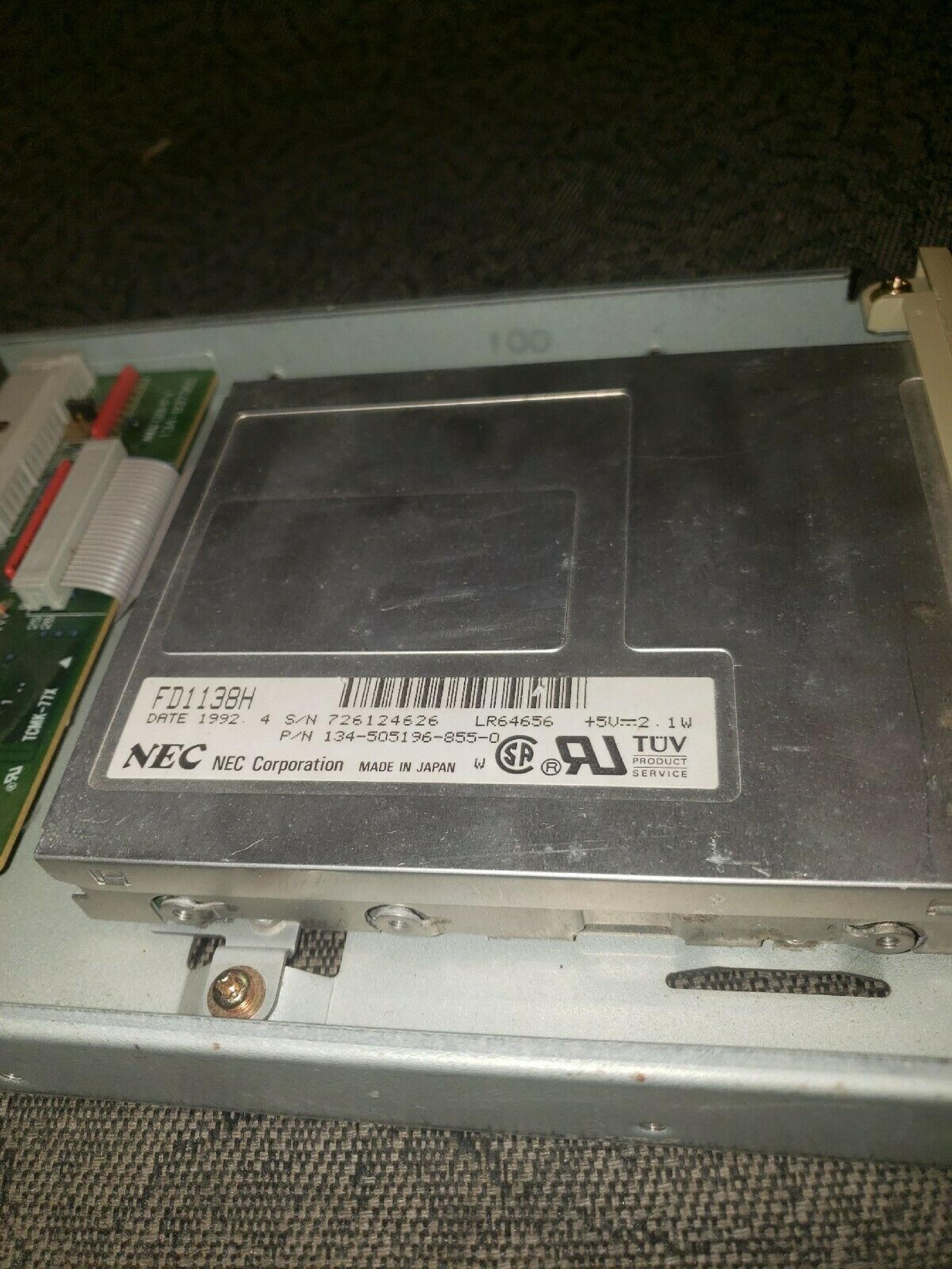 NEC FD1138H 3.5 INCH FLOPPY DRIVE 34 PIN NO BEZEL