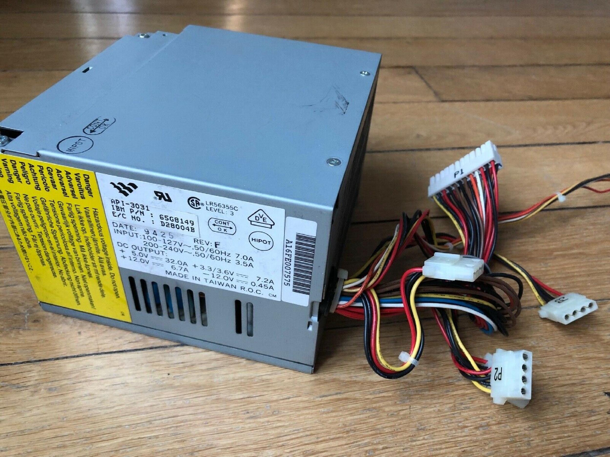 IBM 65G8149 POWER SUPPLY PULLED FROM RS6000 7009-26-05103