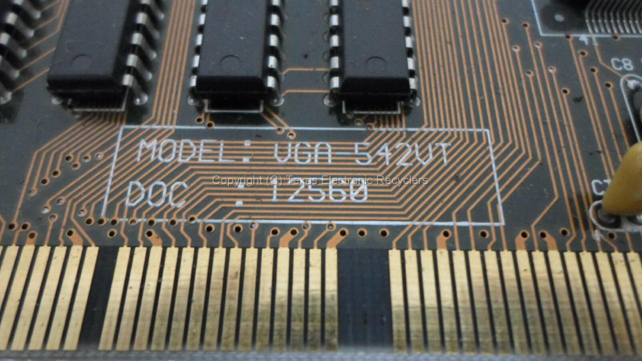 CIRRUS LOGIC VGA-542VT VL-BUS VIDEO CARD LOGIC CL-GD5428-80QC-A