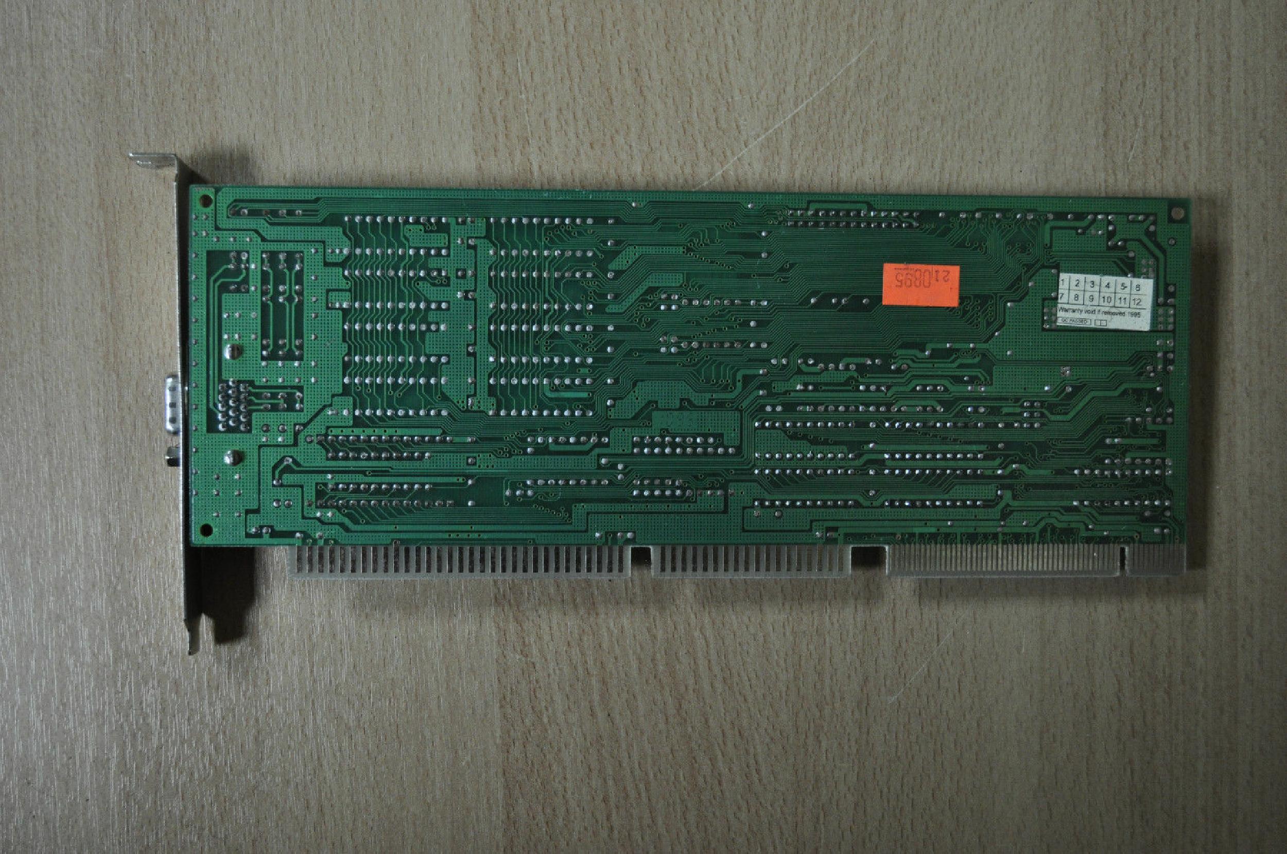 CIRRUS LOGIC J4UVGA826WVLC3 VL-BUS VIDEO CARD LOGIC CL-GD5424-80QC-A