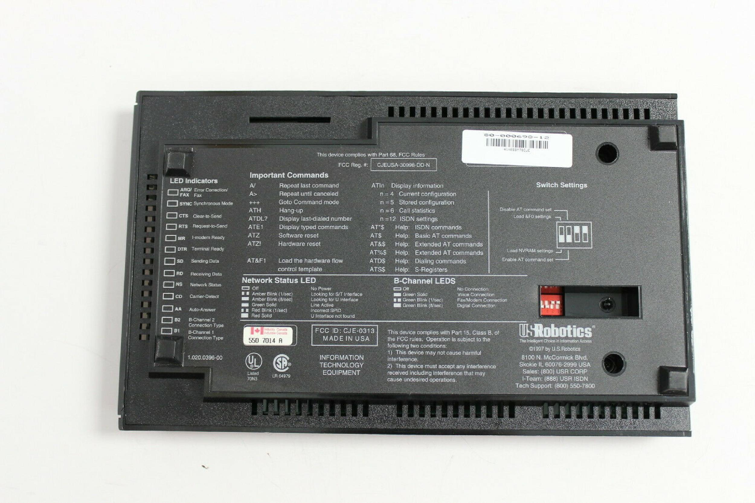 US ROBOTICS / USR ISDN COURIER EXTERNAL I-MODEM ISDN WITH V.EVERYTHING