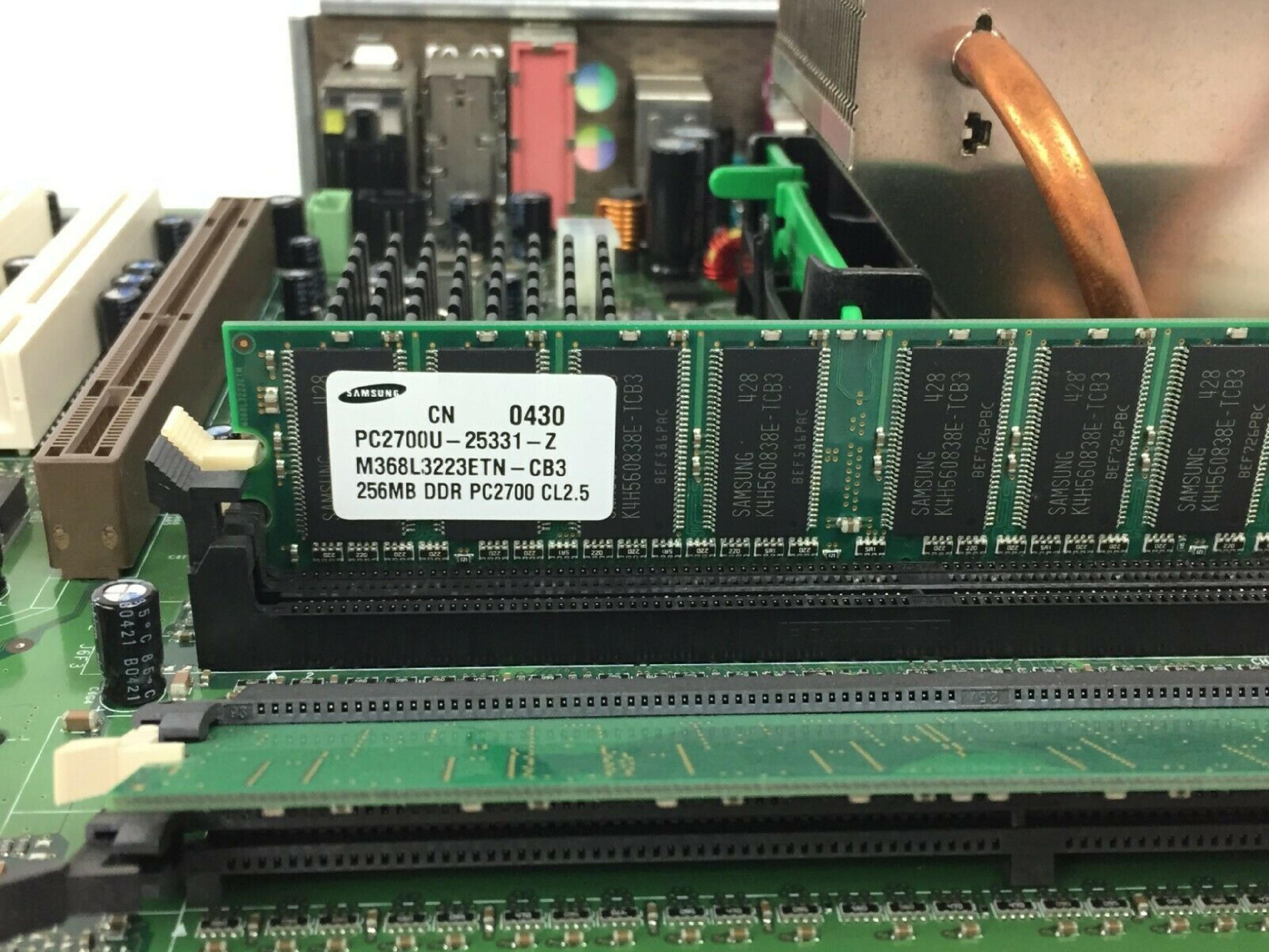 TEXAS INSTRUMENTS / TI / INTEL W2563 MEMORY MODULE PULLED FROM OMNITESTER 256K 30PIN SIMM WITH PARITY 3 CHIPS 3CHIPS TIN