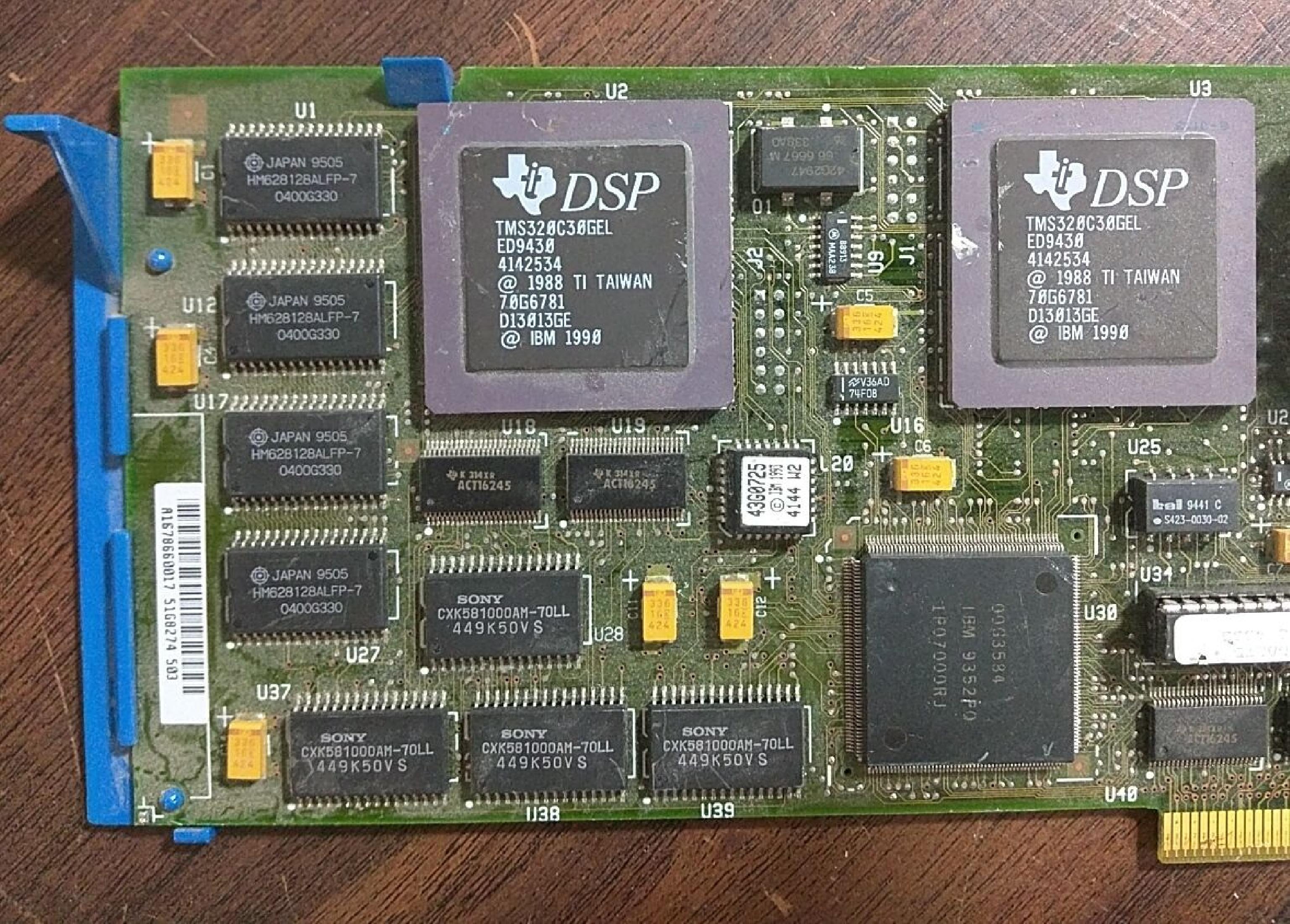 IBM 51G8274 RGB VIDEO CARD C74239, 1467301 TEXAS INSTRUMENTS CHIPSET PULLED FROM POWER STATION 360 TYPE 7012