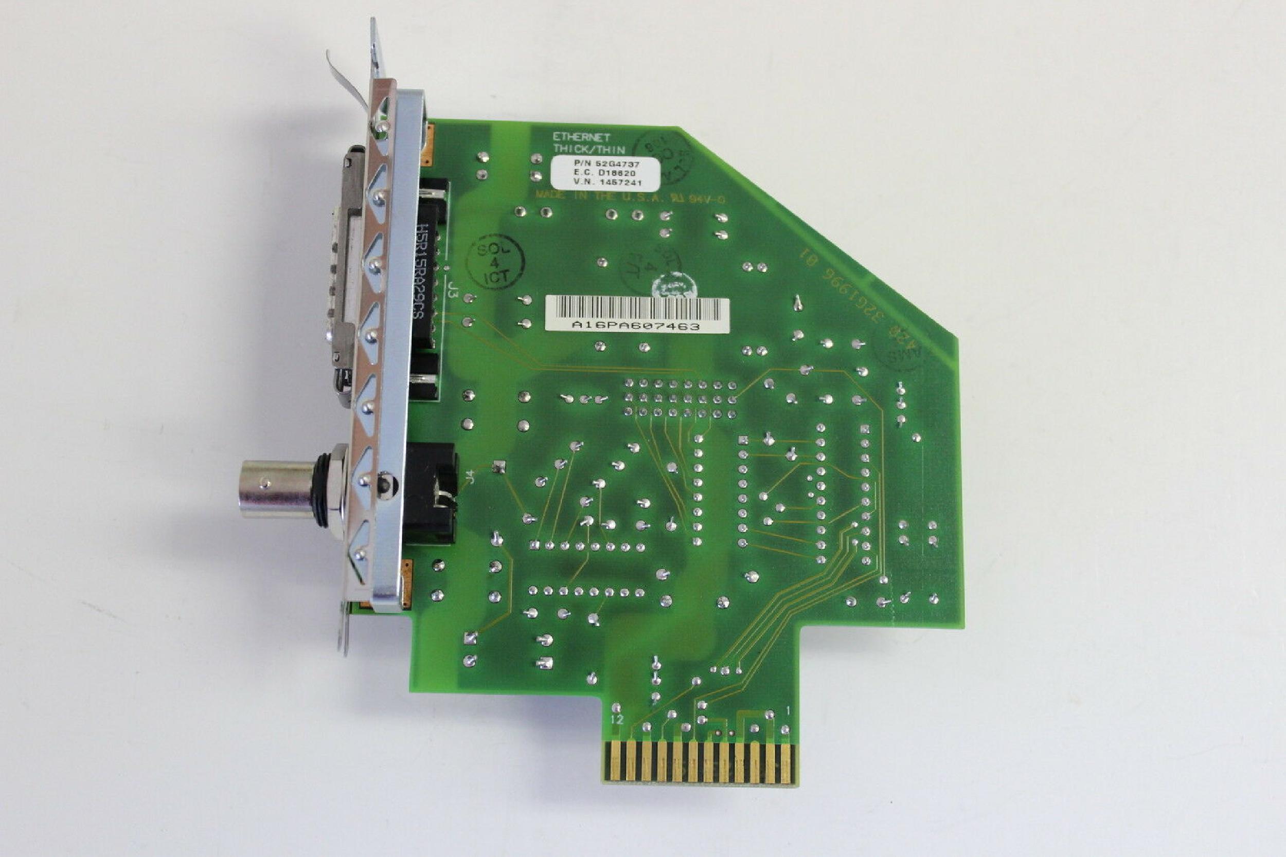 IBM 32G1996 ETHERNET CARD BNC AUI PULLED FROM POWER STATION 360 TYPE 7012