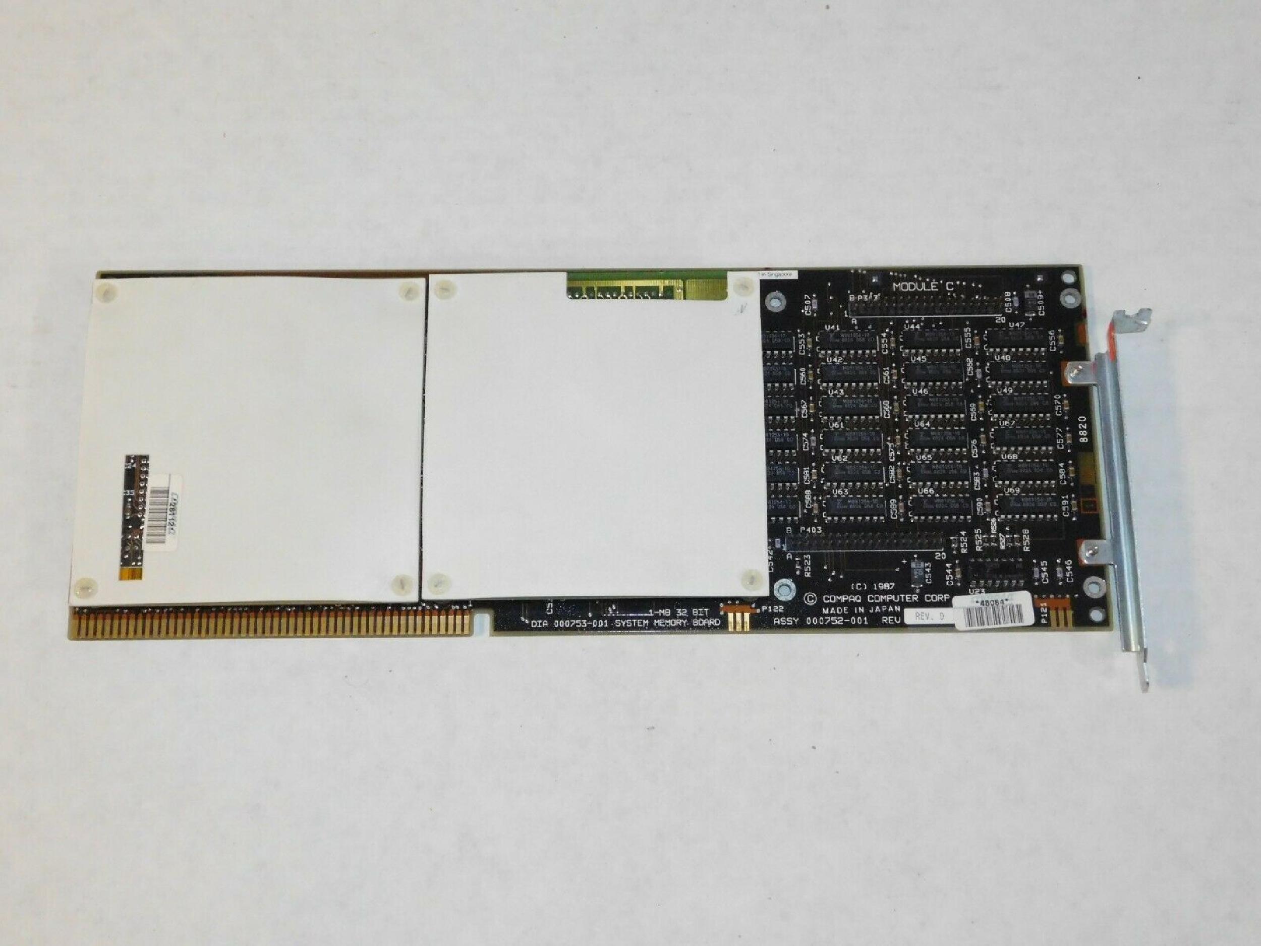 COMPAQ / HEWLETT PACKARD / HP 000753-001 1MB 32 BIT SYSTEM MEMORY BOARD