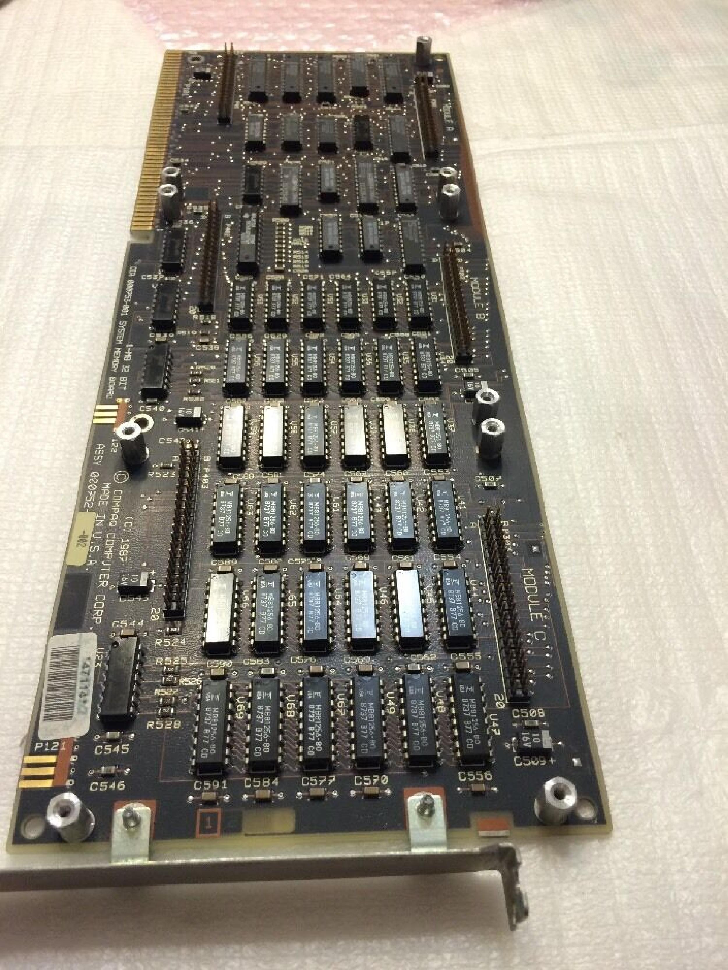 COMPAQ / HEWLETT PACKARD / HP 000754-001 1MB 32 BIT SYSTEM MEMORY BOARD
