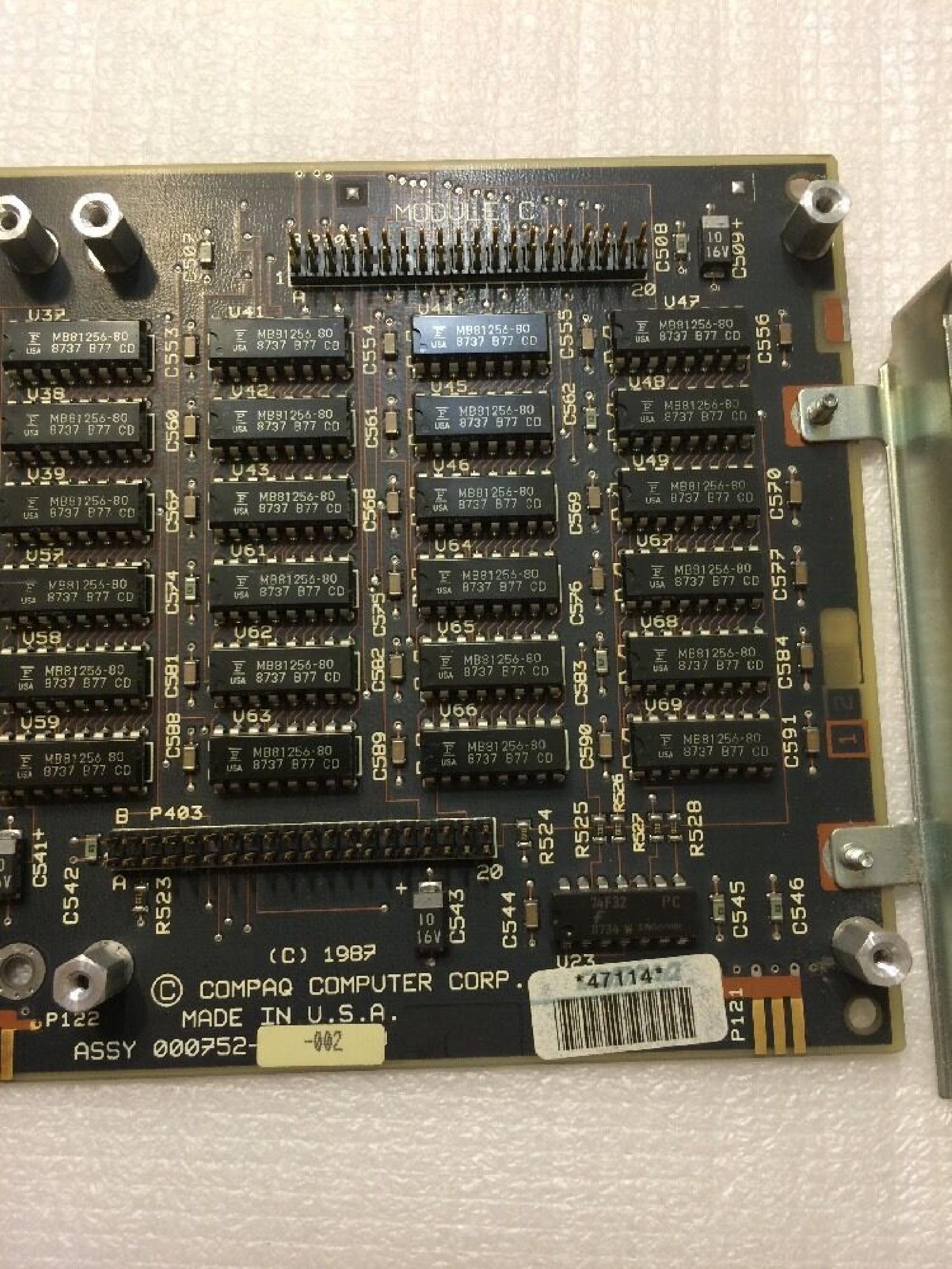 COMPAQ / HEWLETT PACKARD / HP 000754-001 1MB 32 BIT SYSTEM MEMORY BOARD