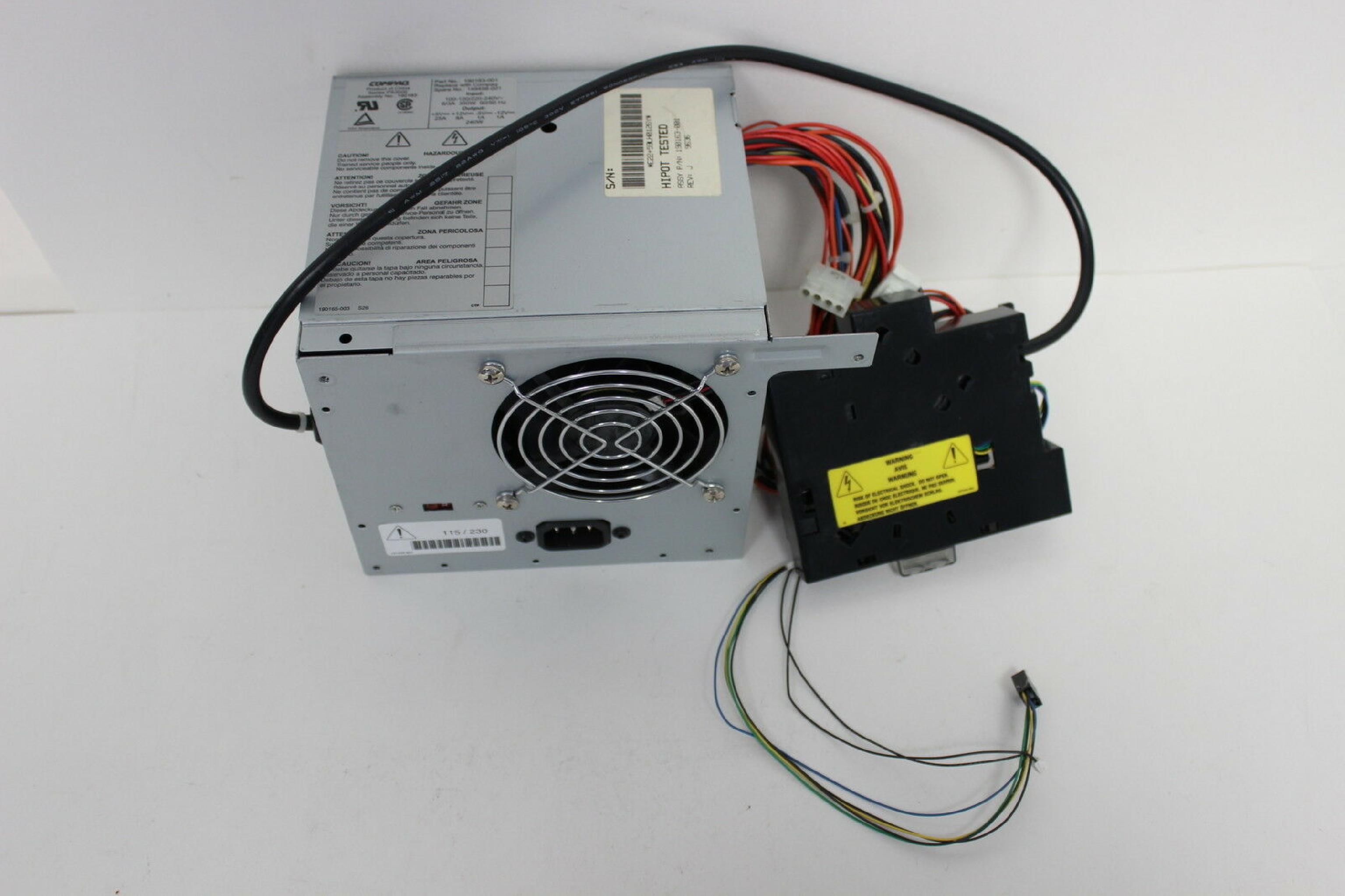 COMPAQ / HEWLETT PACKARD / HP 190163-001 240 WATT POWER SUPPLY PROLIANT PROSIGNIA