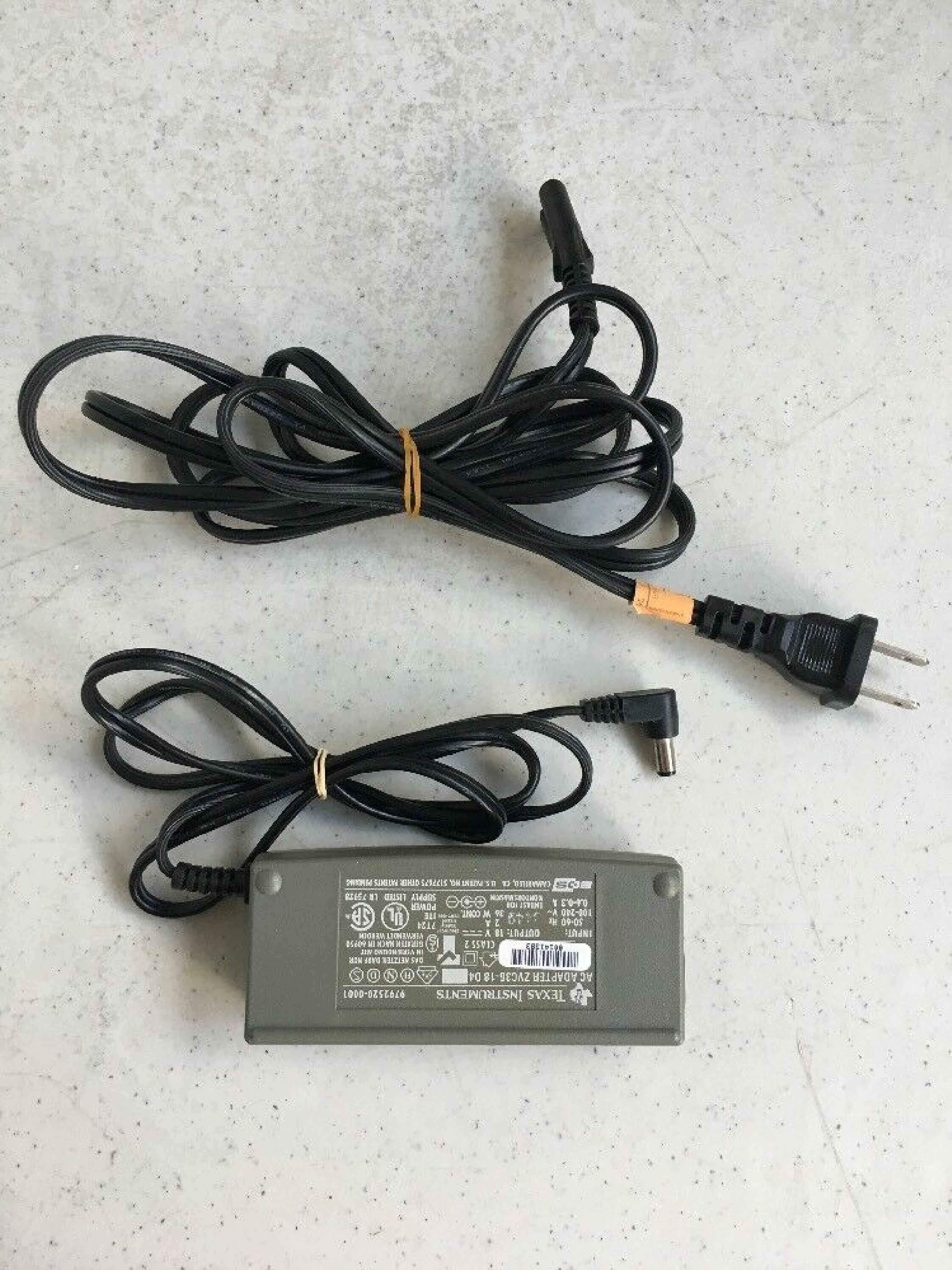 TEXAS INSTRUMENTS / TI ZVC36-18 D4 AC ADAPTER 18V 2A