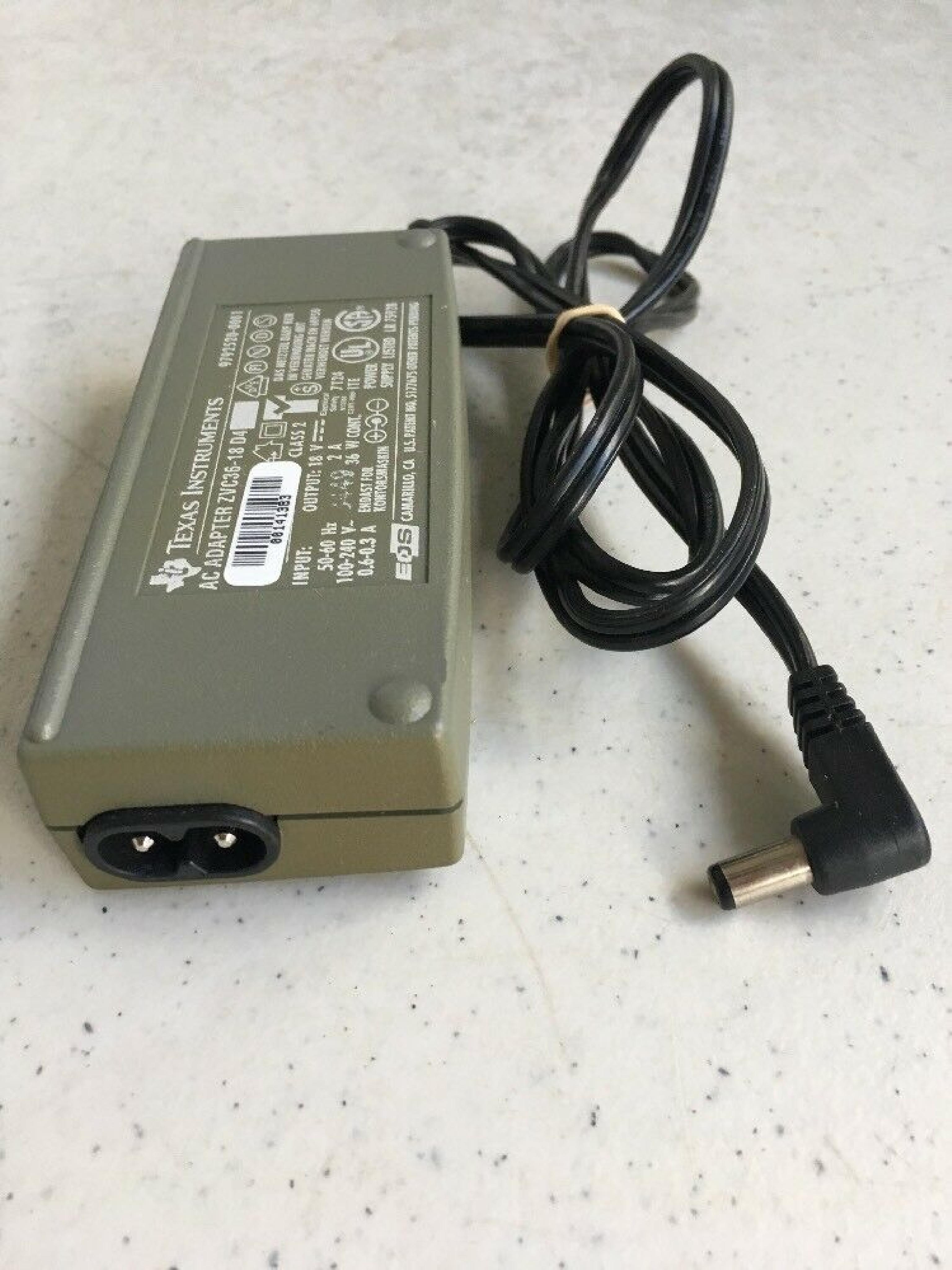 TEXAS INSTRUMENTS / TI ZVC36-18 D4 AC ADAPTER 18V 2A