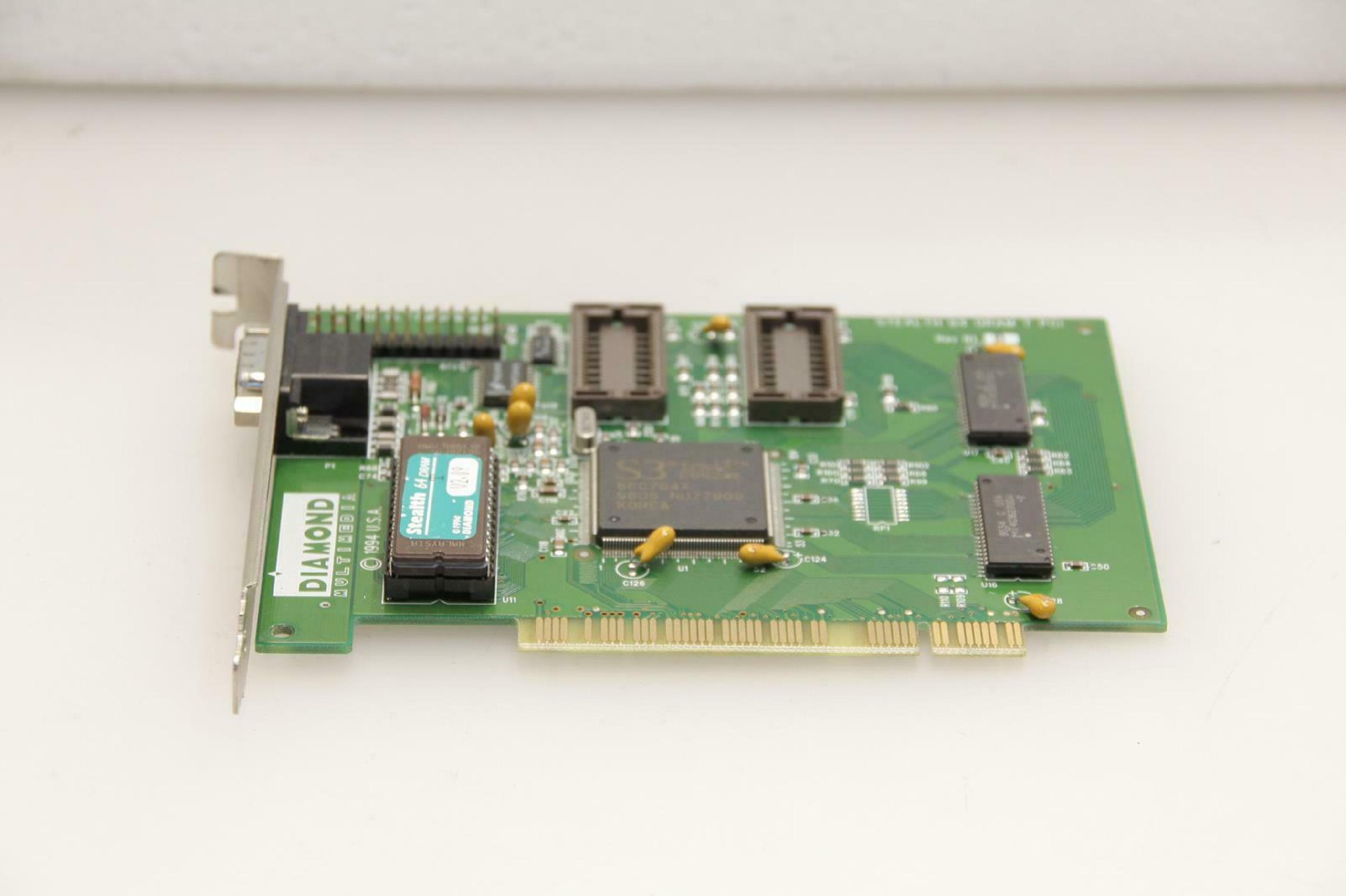 DIAMOND 23030066-203 STEALTH 64 GRAPHICS PCI 2MB DRAM VIDEO CARD WITH VGA OUTPUT