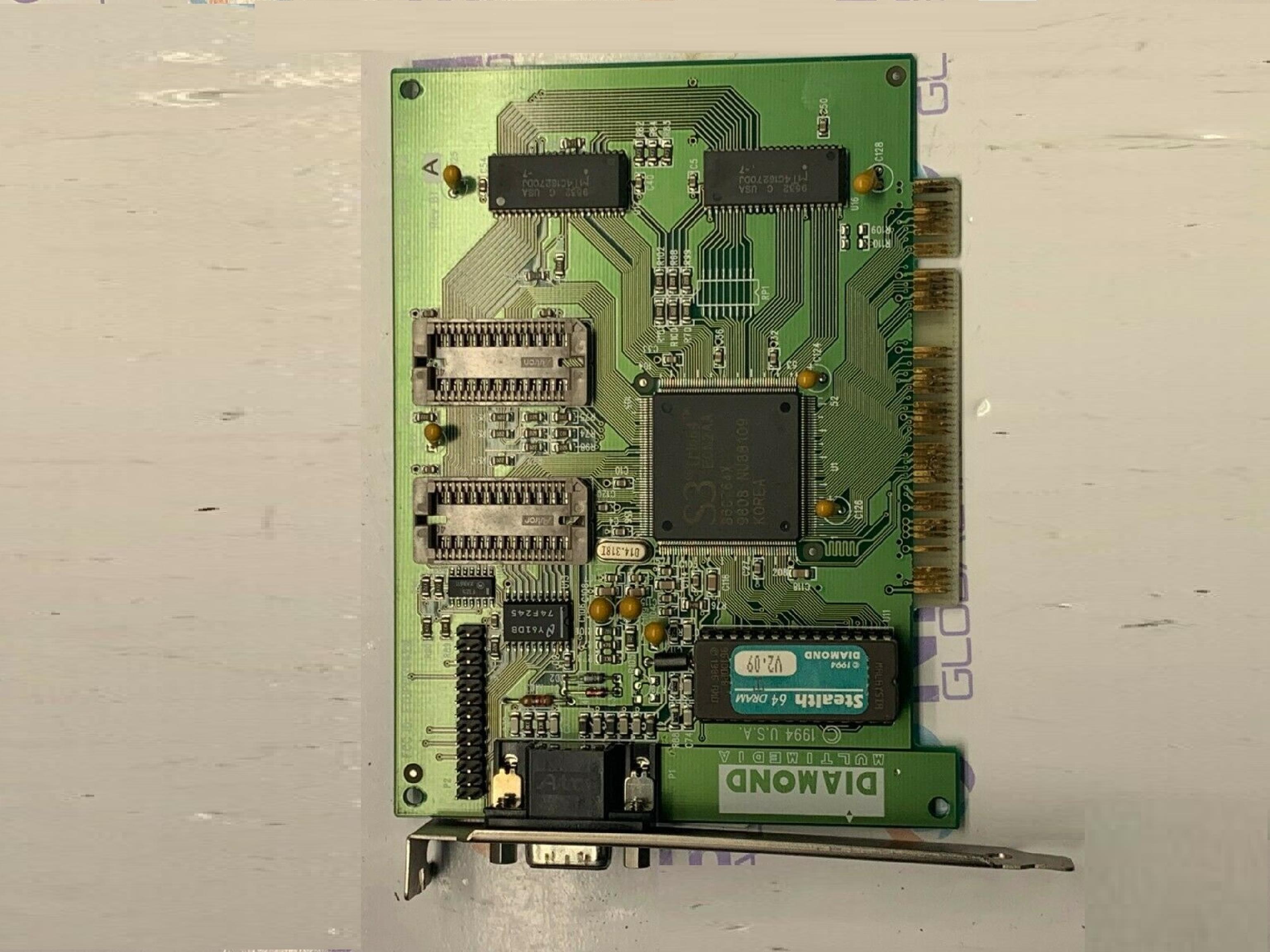 DIAMOND 23030066-203 STEALTH 64 GRAPHICS PCI 2MB DRAM VIDEO CARD WITH VGA OUTPUT