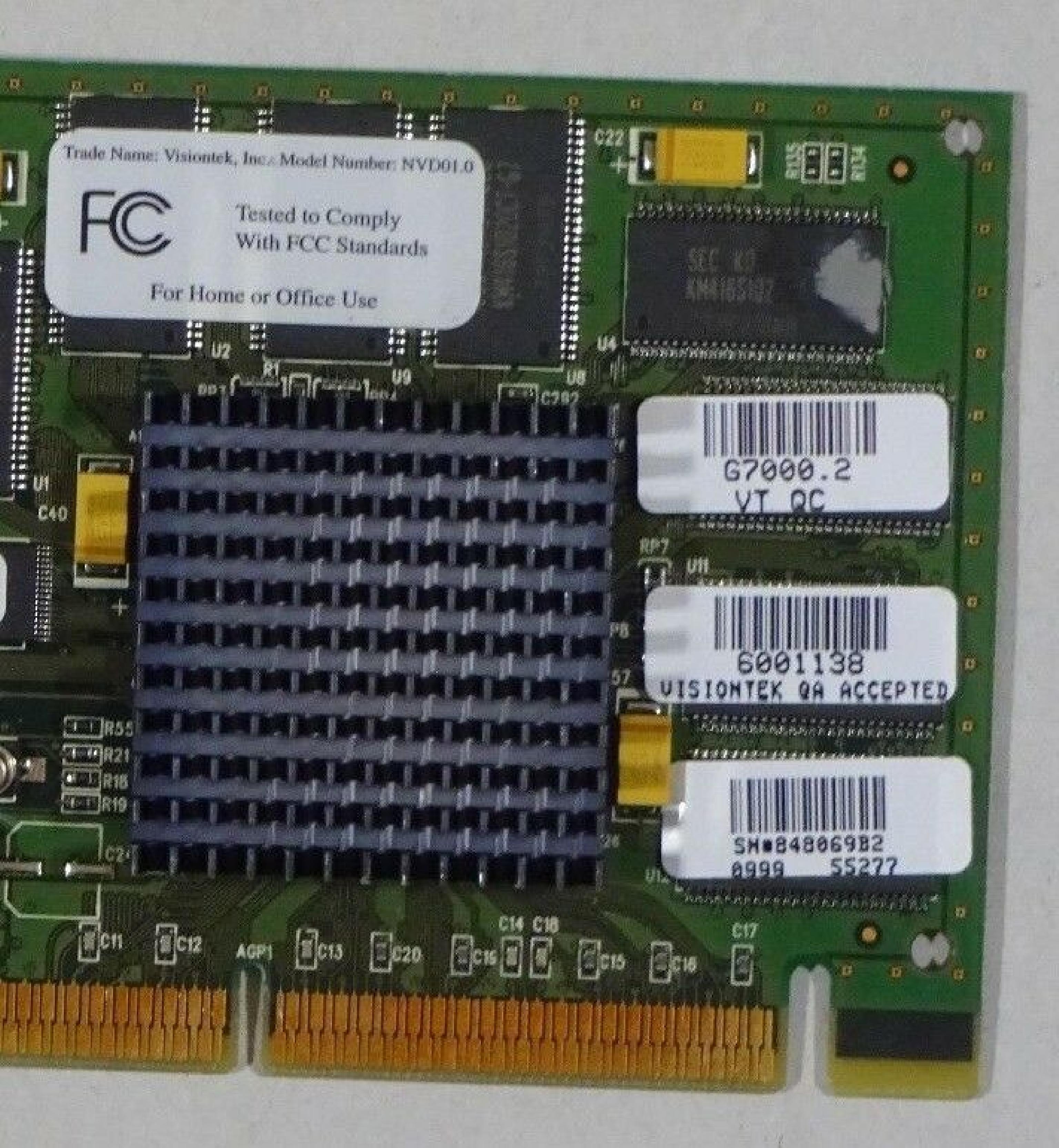 VISIONTEK NV999.0 16MB AGP CARD