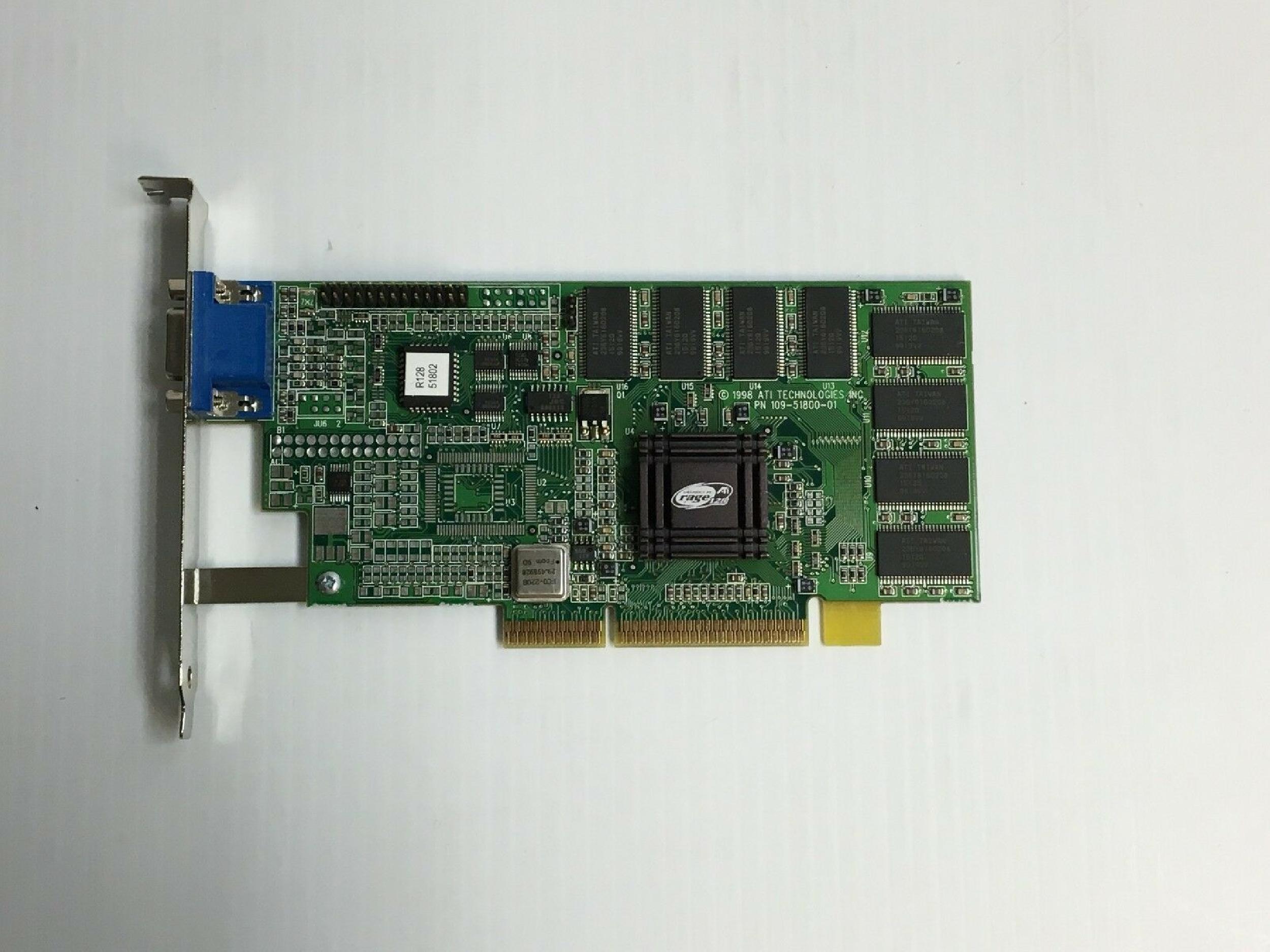 ATI 1025181000 16MB AGP VIDEO CARD RAGE PRO 128 WITH VGA PORT