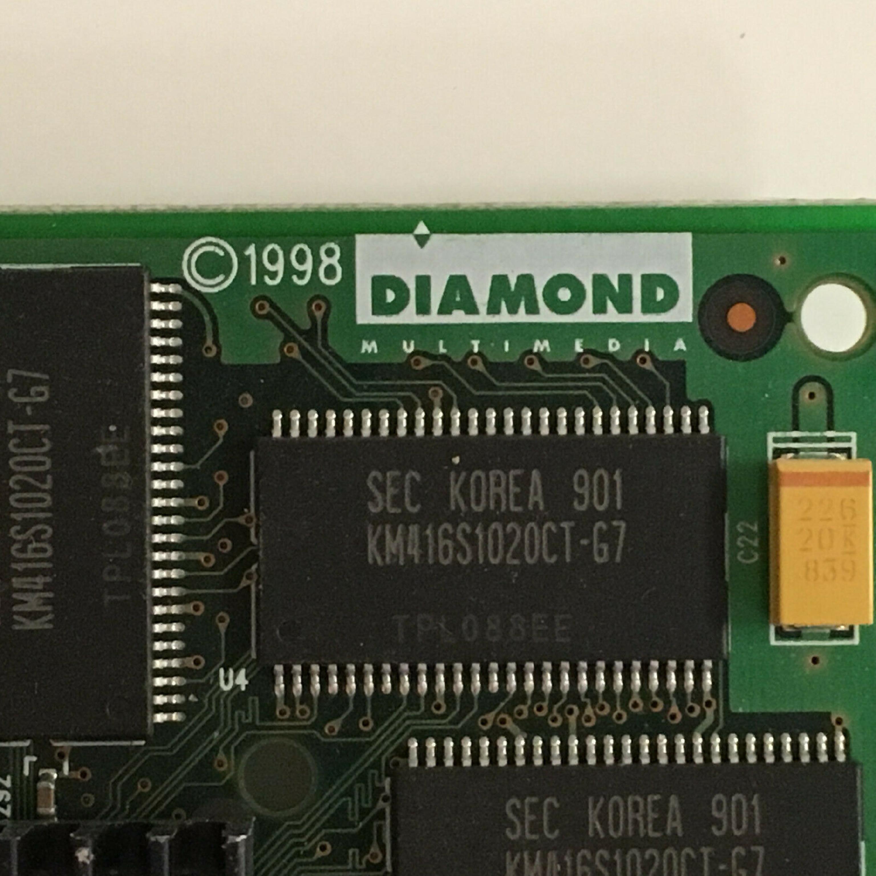 DIAMOND VCD001310-01 16MB AGP CARD