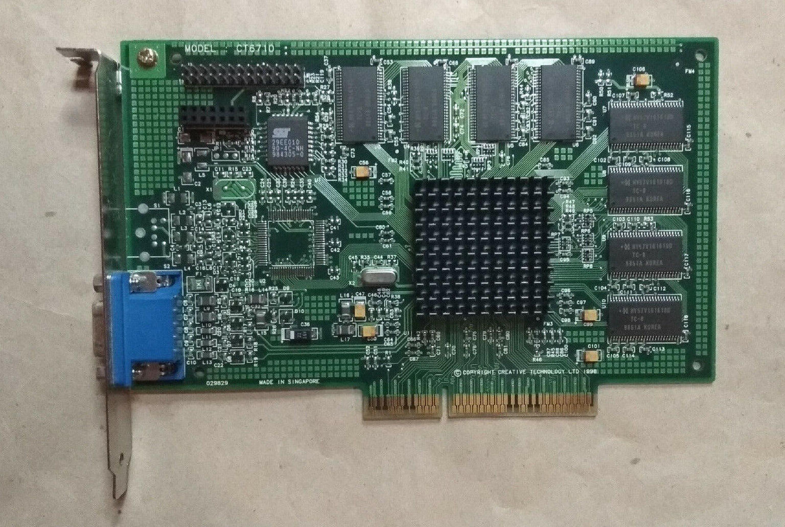 CREATIVE LABS CT6710 AGP VIDEO CARD 16MB