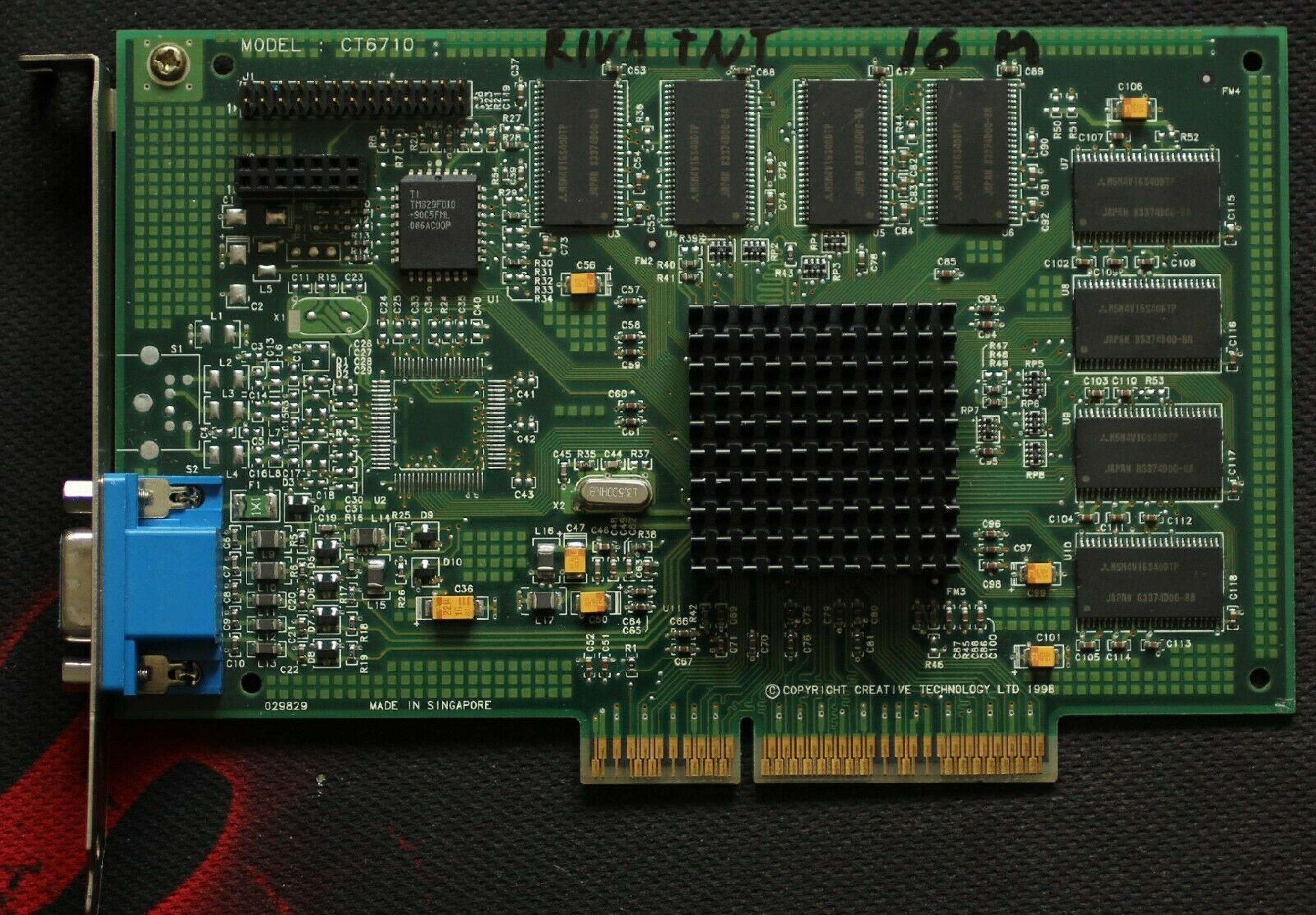 CREATIVE LABS CT6710 AGP VIDEO CARD 16MB