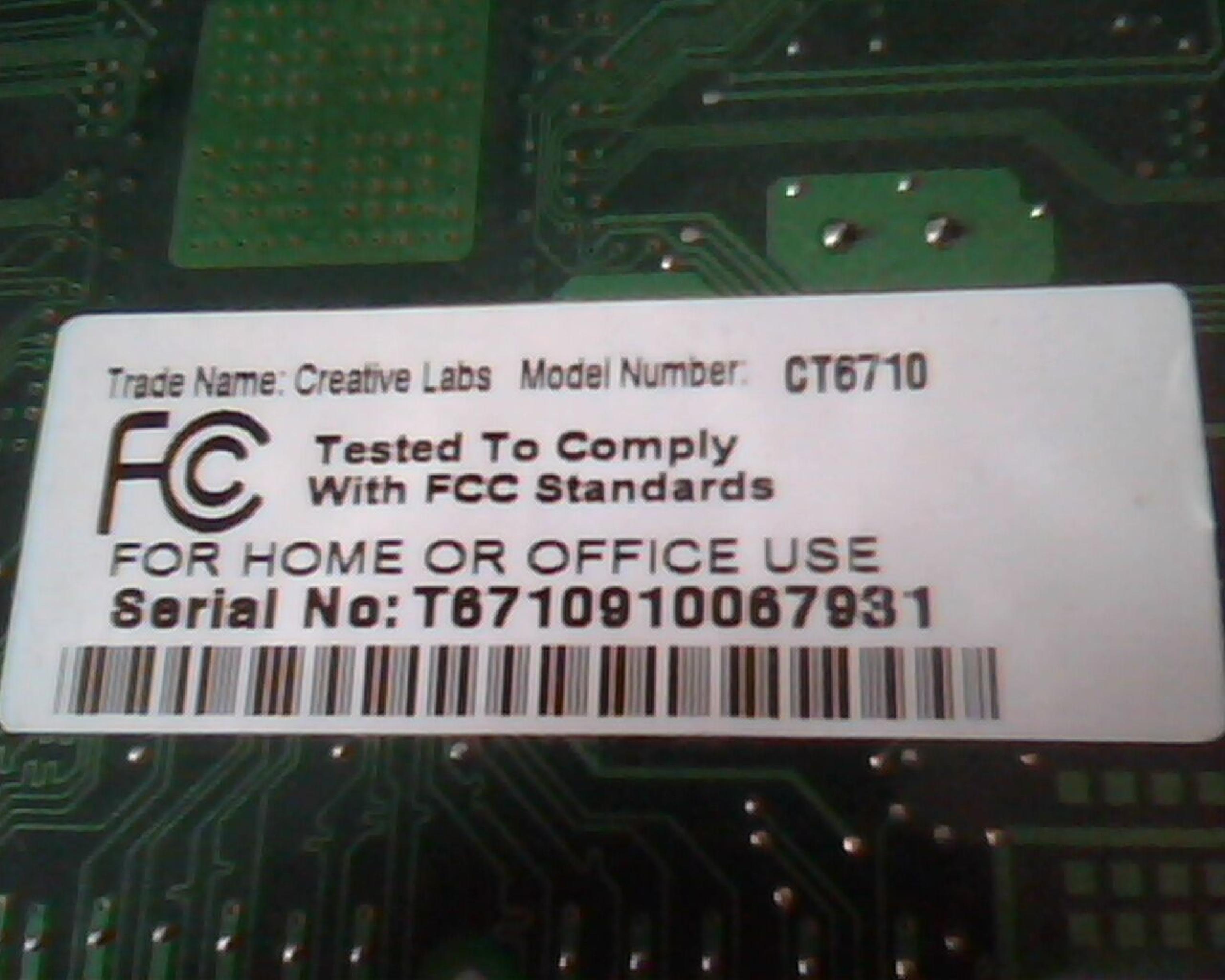 CREATIVE LABS CT6710 AGP VIDEO CARD 16MB