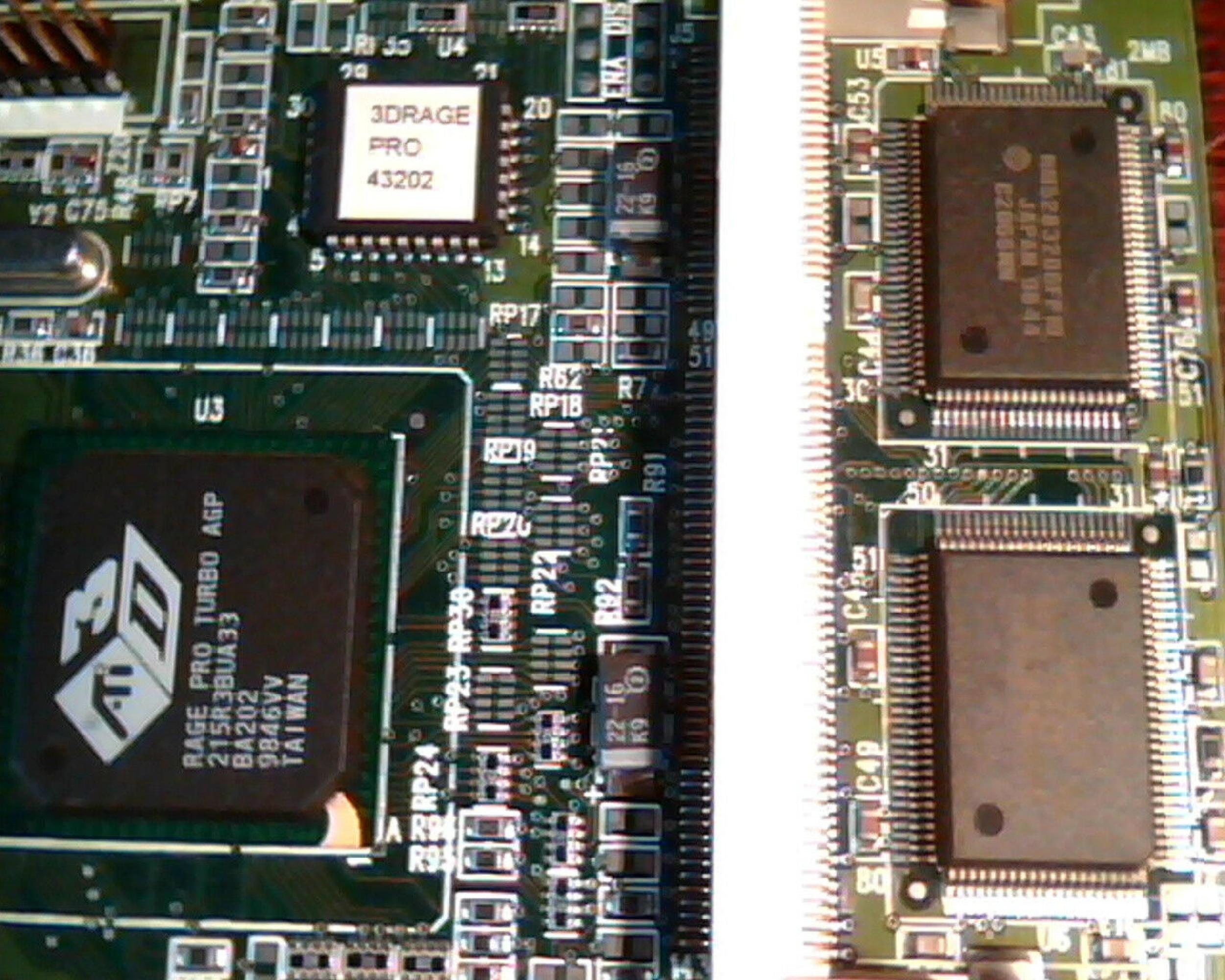 ATI N424 RAGE PRO TURBO AGP 8MB VIDEO CARD VGA OUT