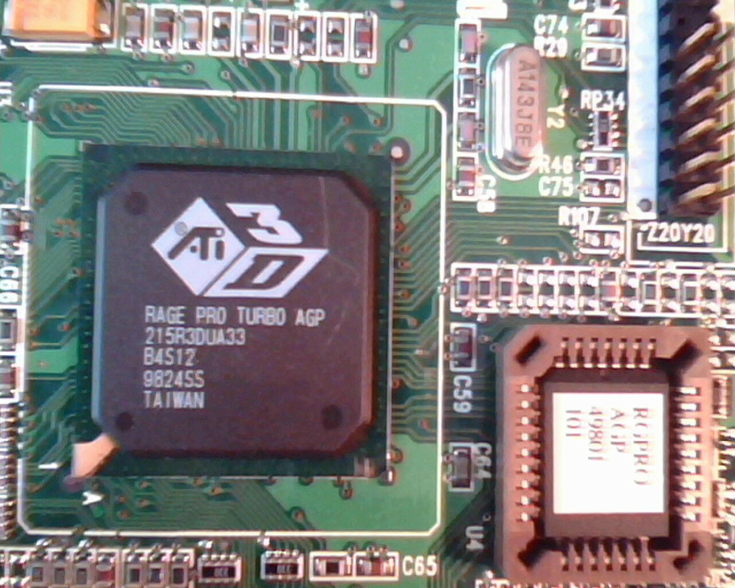 ATI N424 RAGE PRO TURBO AGP 8MB VIDEO CARD VGA OUT