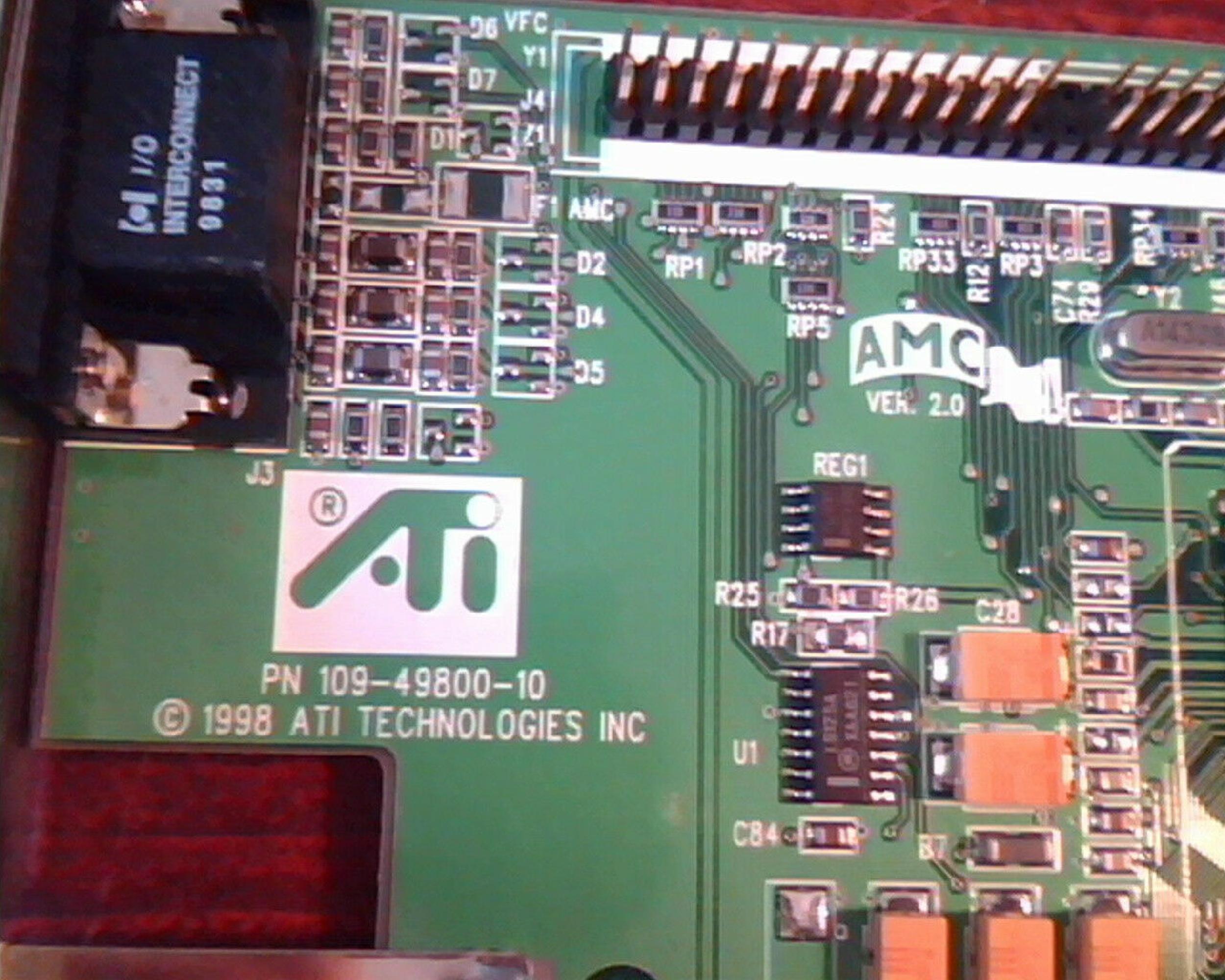 ATI N424 RAGE PRO TURBO AGP 8MB VIDEO CARD VGA OUT