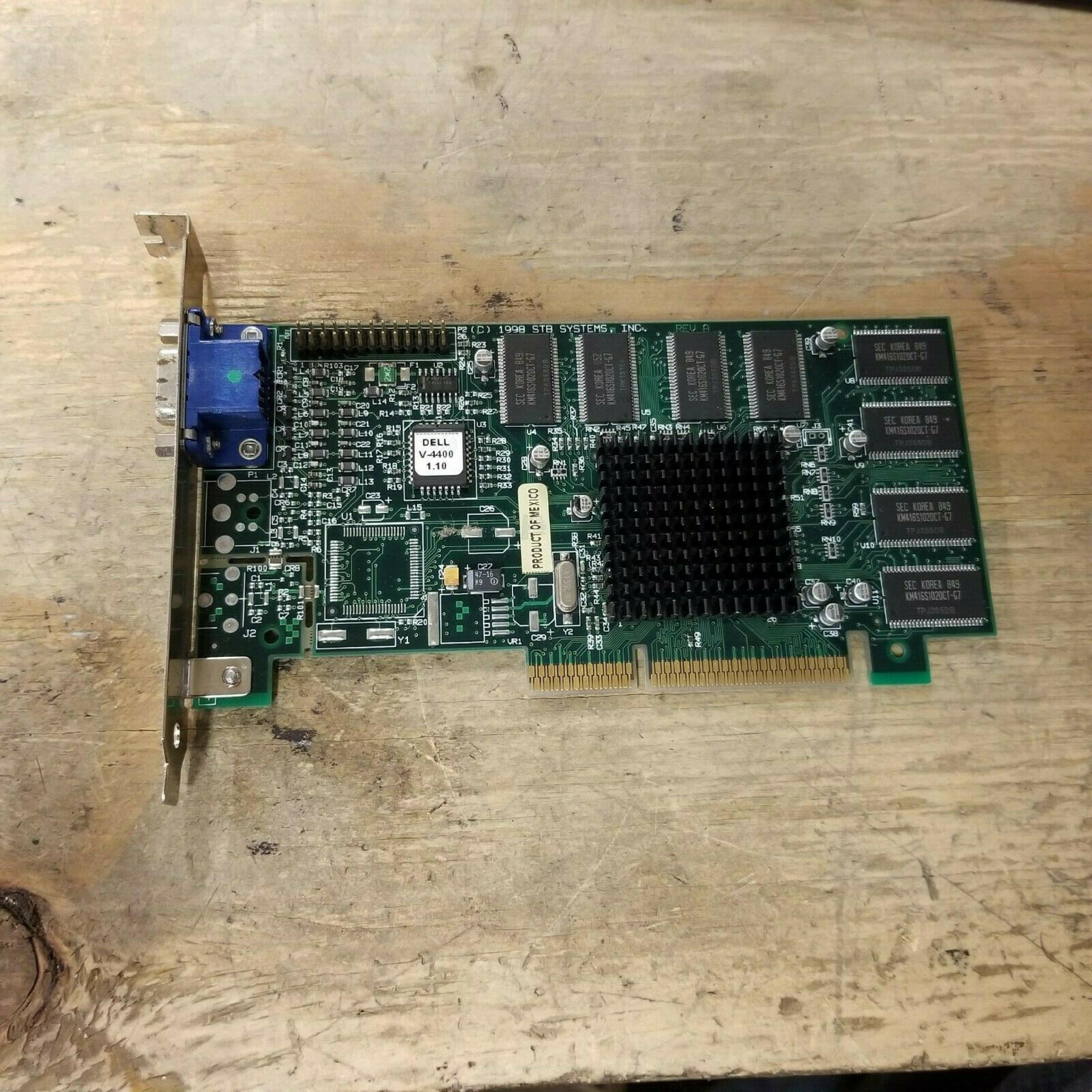 STB SYSTEMS INC 210-0348-001 16MB AGP CARD VIDEO WITH VGA OUTPUT