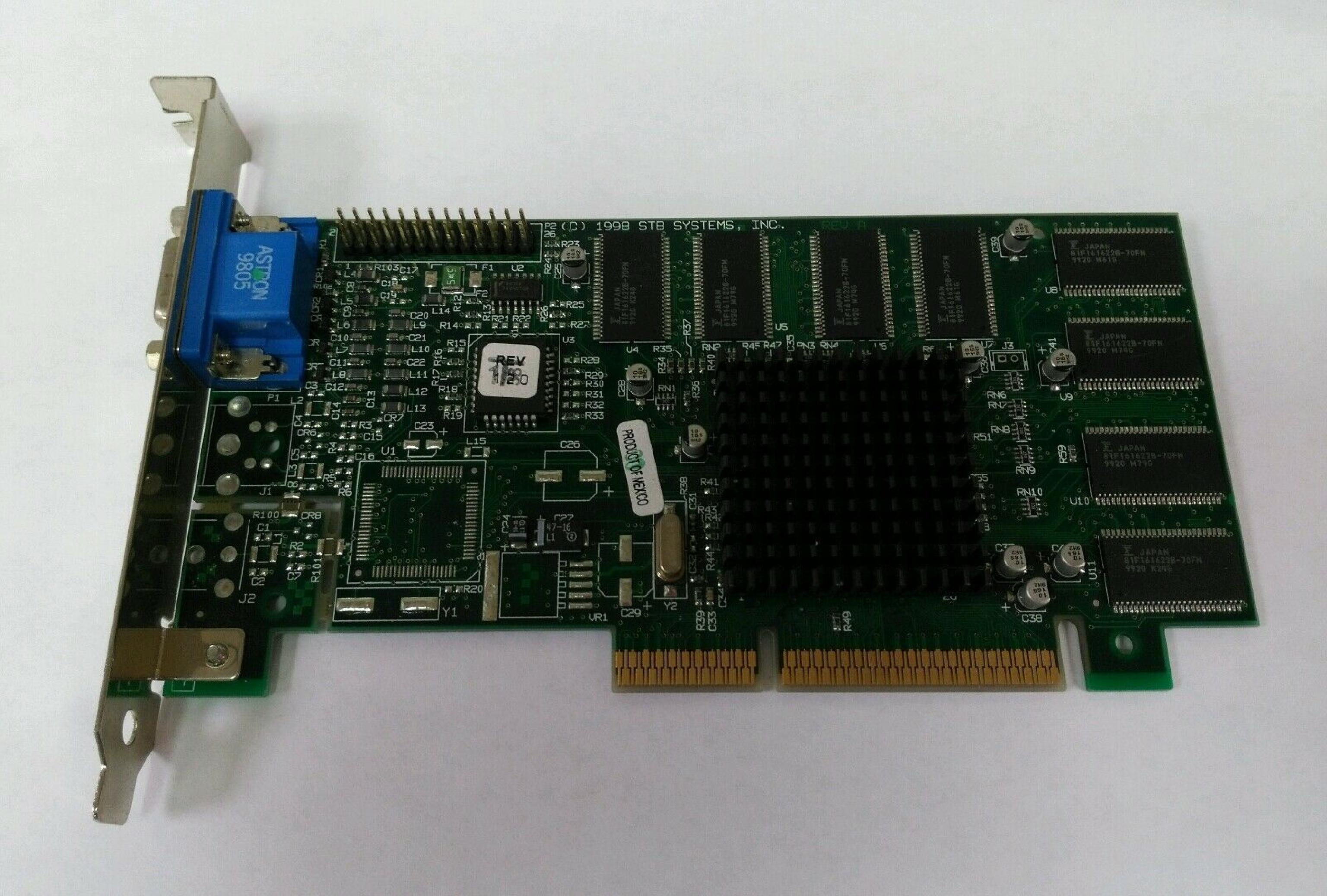 STB SYSTEMS INC 210-0348-001 16MB AGP CARD VIDEO WITH VGA OUTPUT