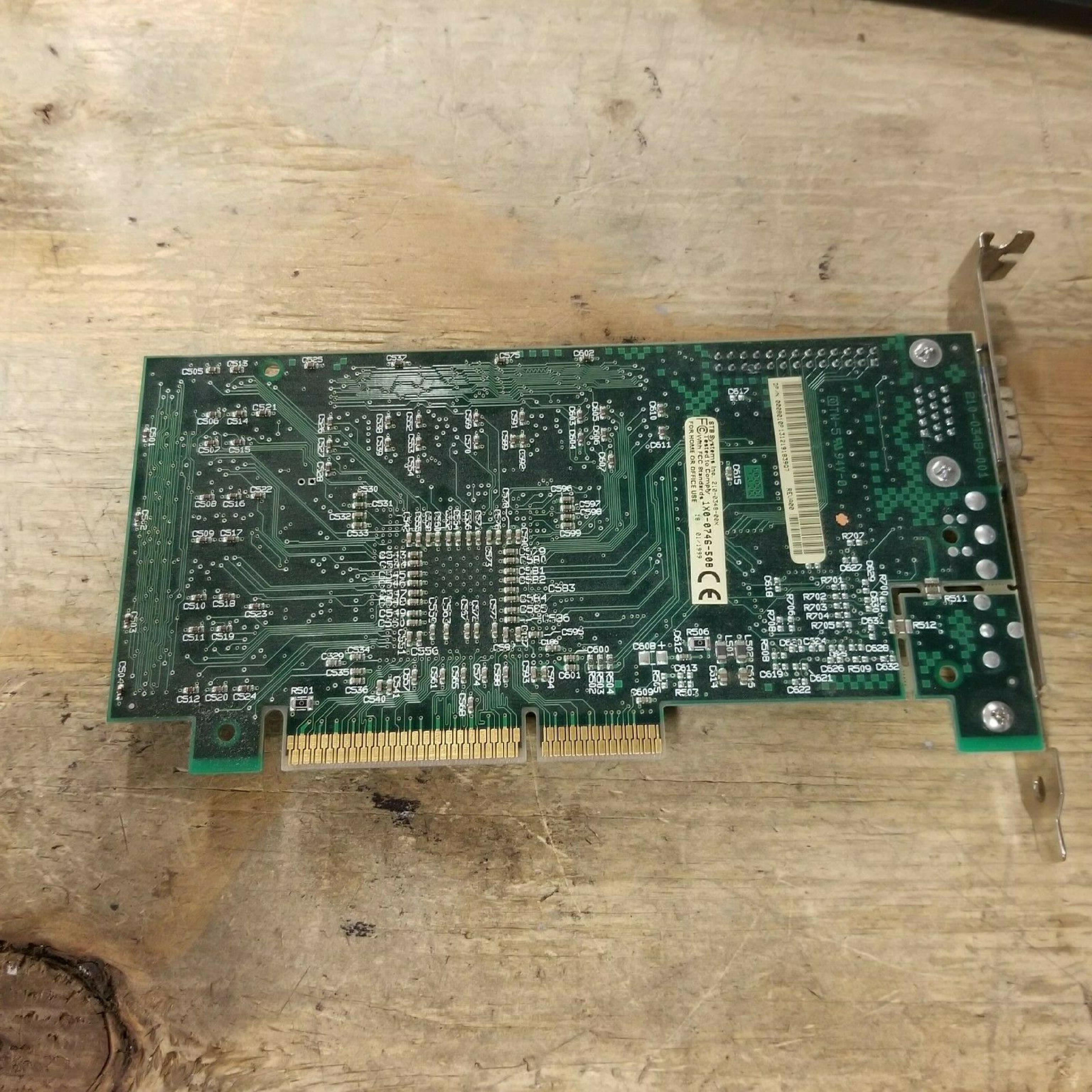 STB SYSTEMS INC 210-0348-001 16MB AGP CARD VIDEO WITH VGA OUTPUT