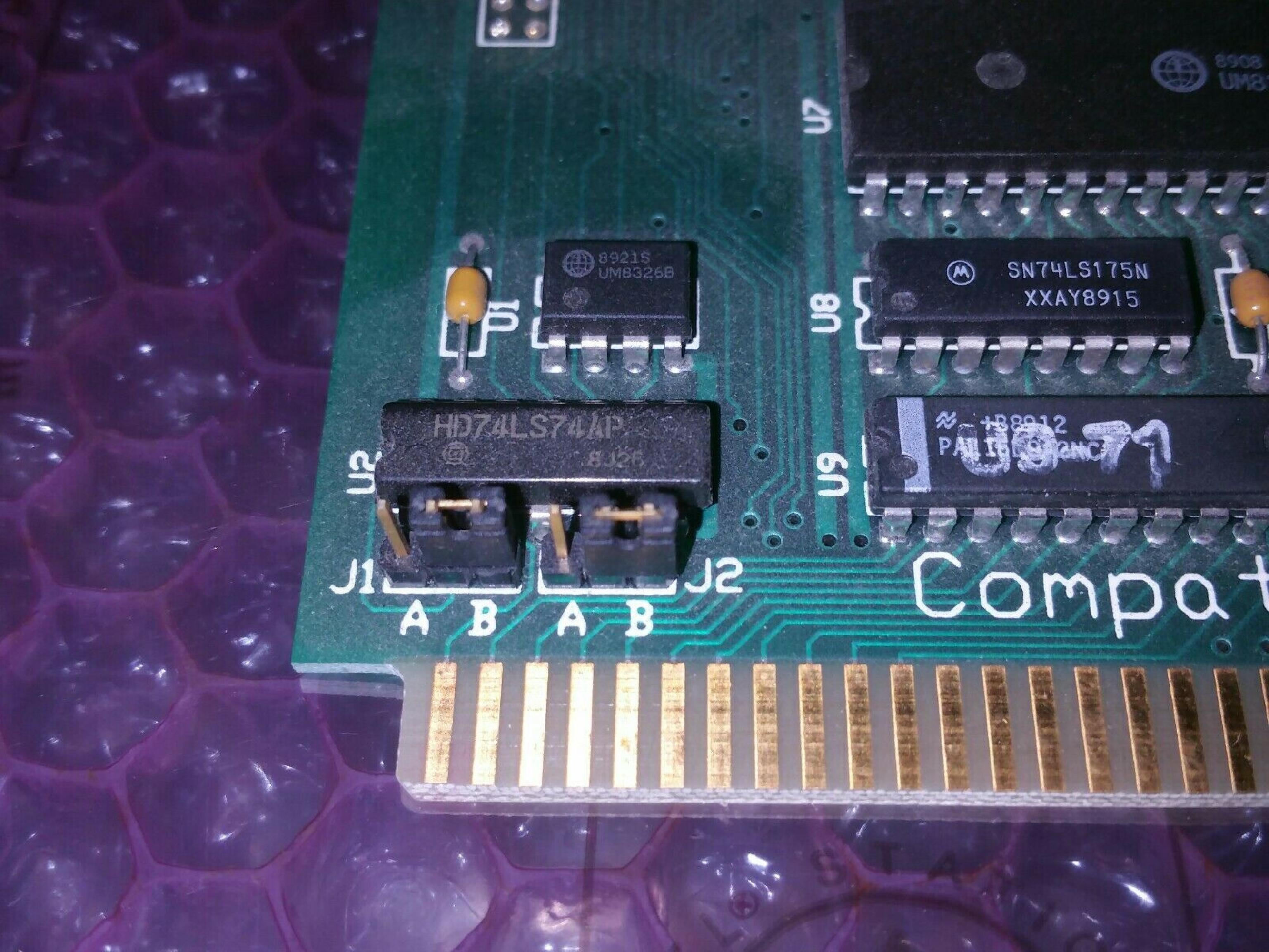 IBM FDC 8BIT ISA FLOPPY CONTROLLER WITH EXTERNAL 37PIN PORT