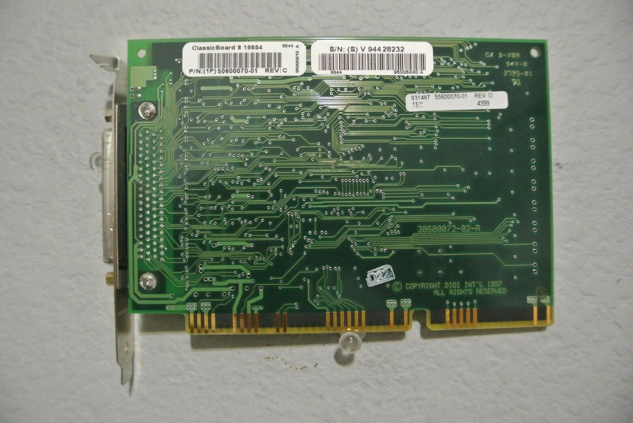 DIGI INTERNATIONAL 50600070-01 CLASSICBOARD 8 16654 UART RS232