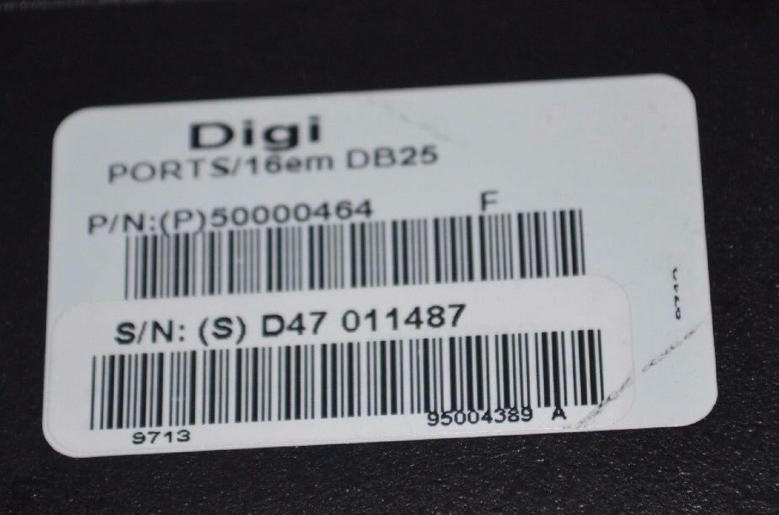 DIGI INTERNATIONAL 50000464 PORTS/16EM DB25