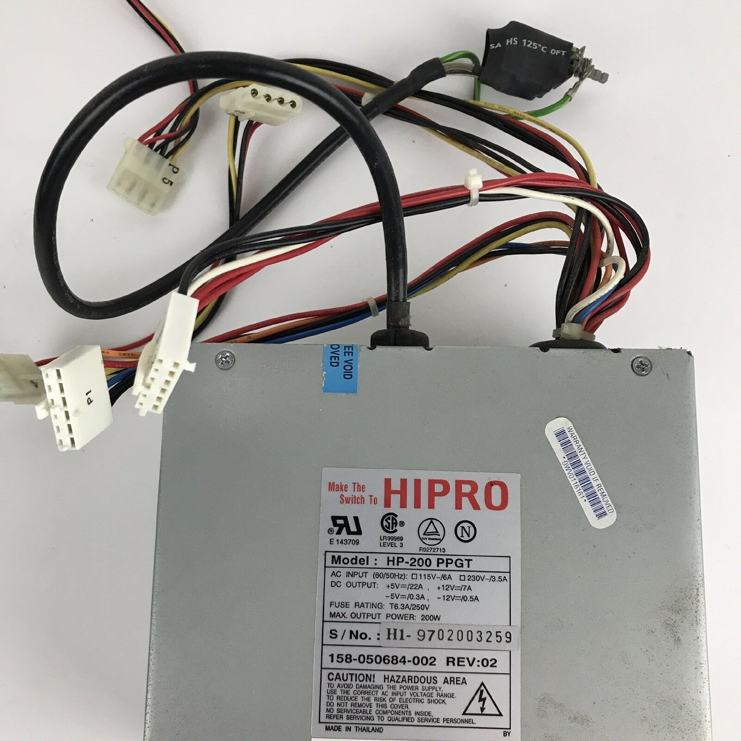 HIPRO HP-200 PPGT POWER SUPPLY 200 WATT AT STYLE