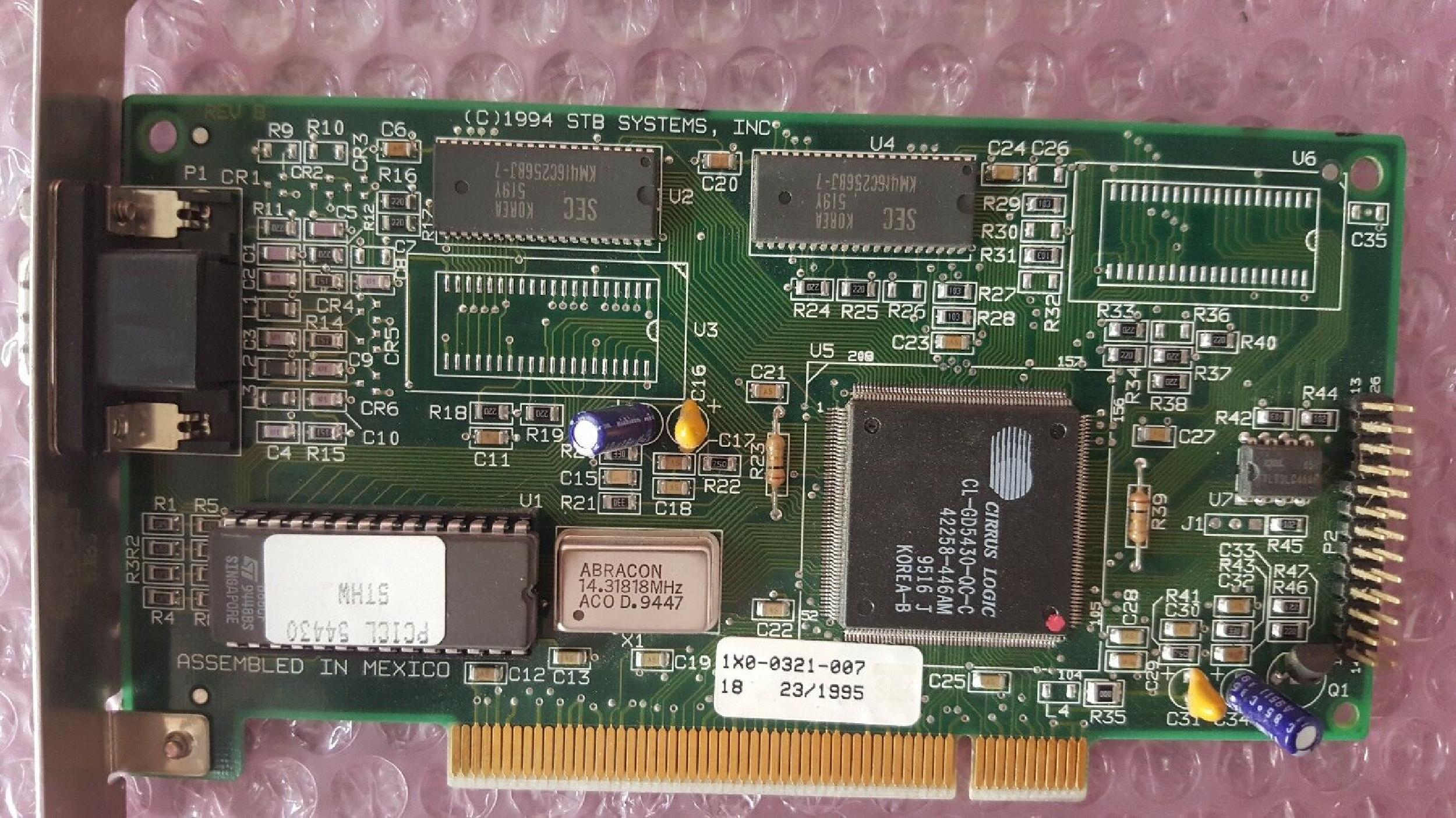 STB SYSTEMS INC EKSUSA5434PCI NITRO 64V 1.1 PCI
