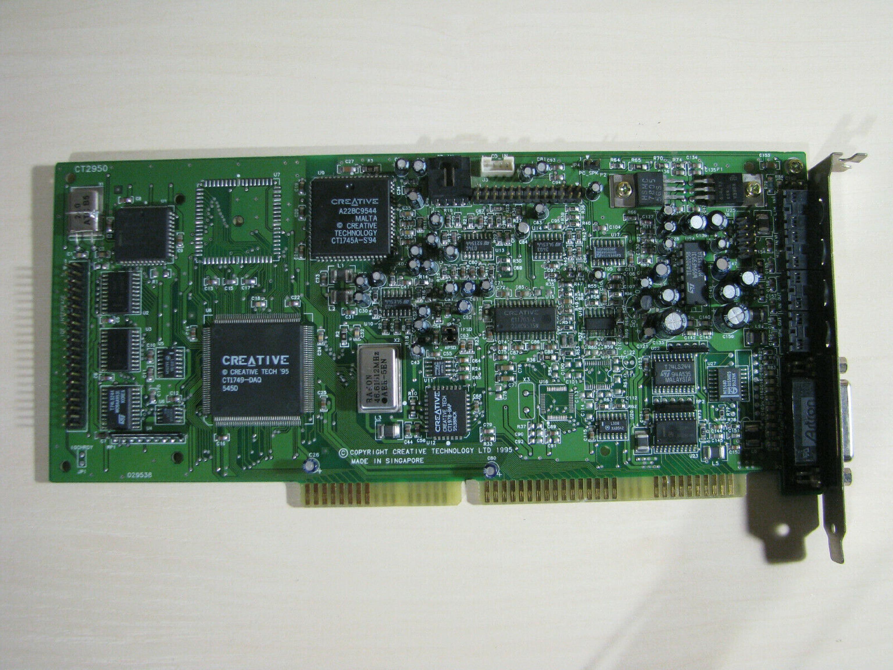 CREATIVE LABS CT2950 SOUND BLASTER 16 PRO PNP