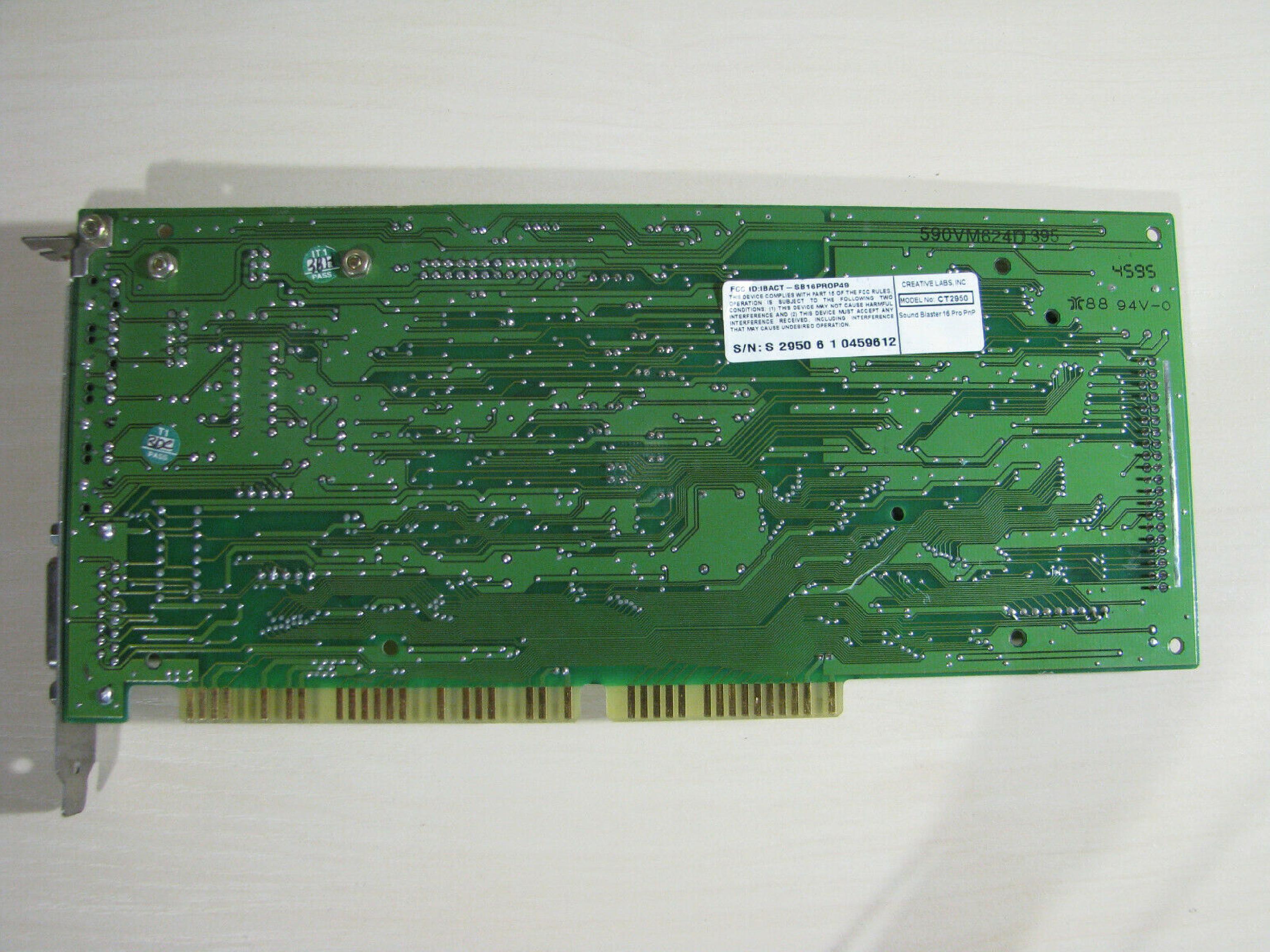 CREATIVE LABS CT2950 SOUND BLASTER 16 PRO PNP