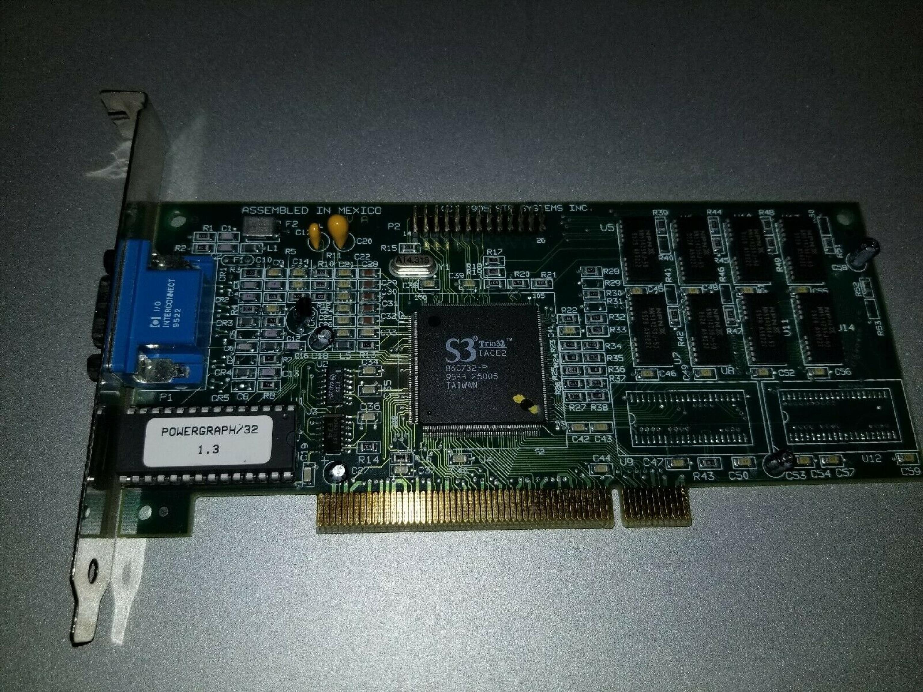 STB SYSTEMS INC 1X0-0331-307 POWERGRAPH/32 1 MB PCI VIDEO CARD