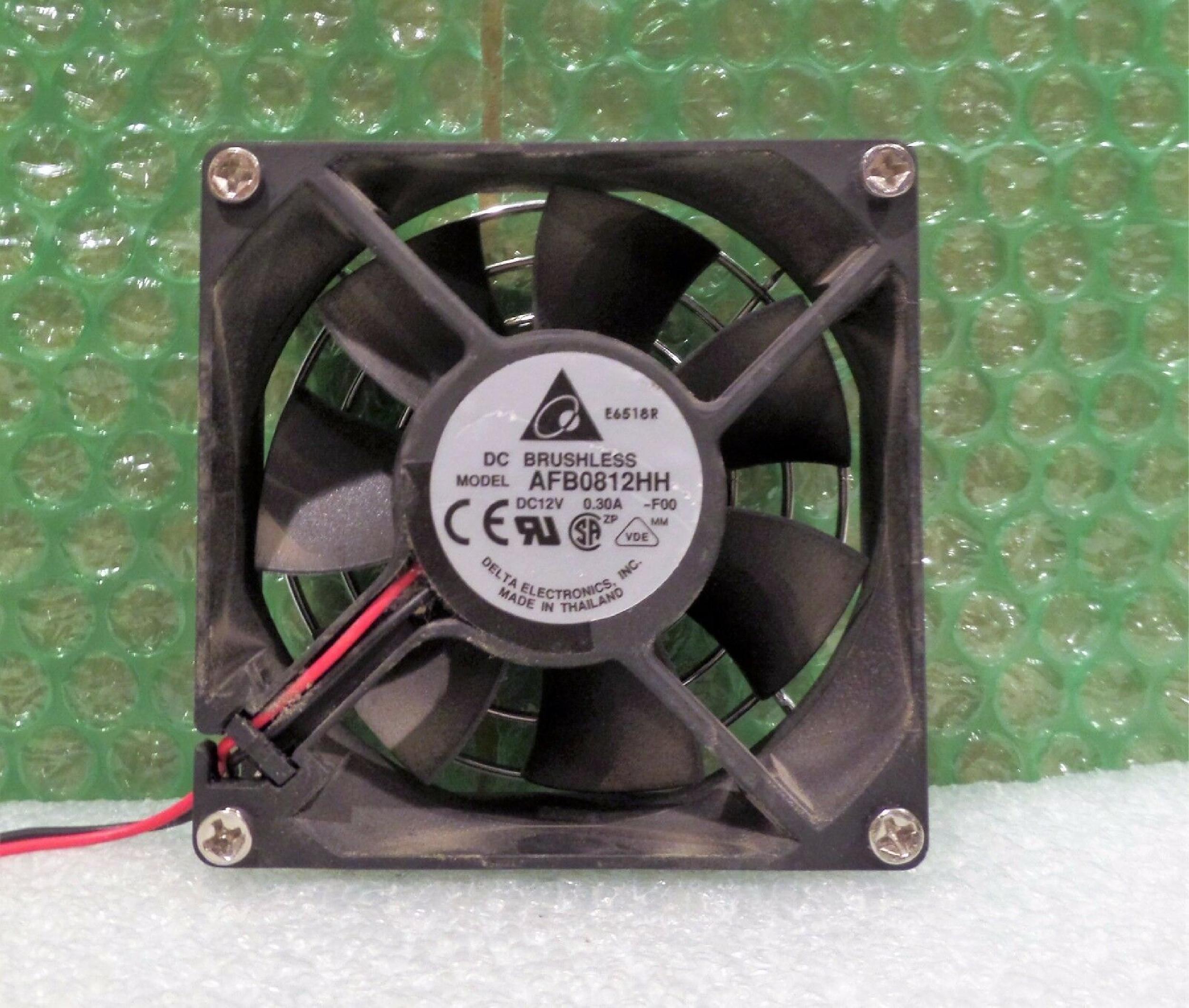 DELTA ELECTRONICS INC AFB0812HH FAN 12V DC 2 WIRES PULLED FROM GADZOOX 3000 DELTA