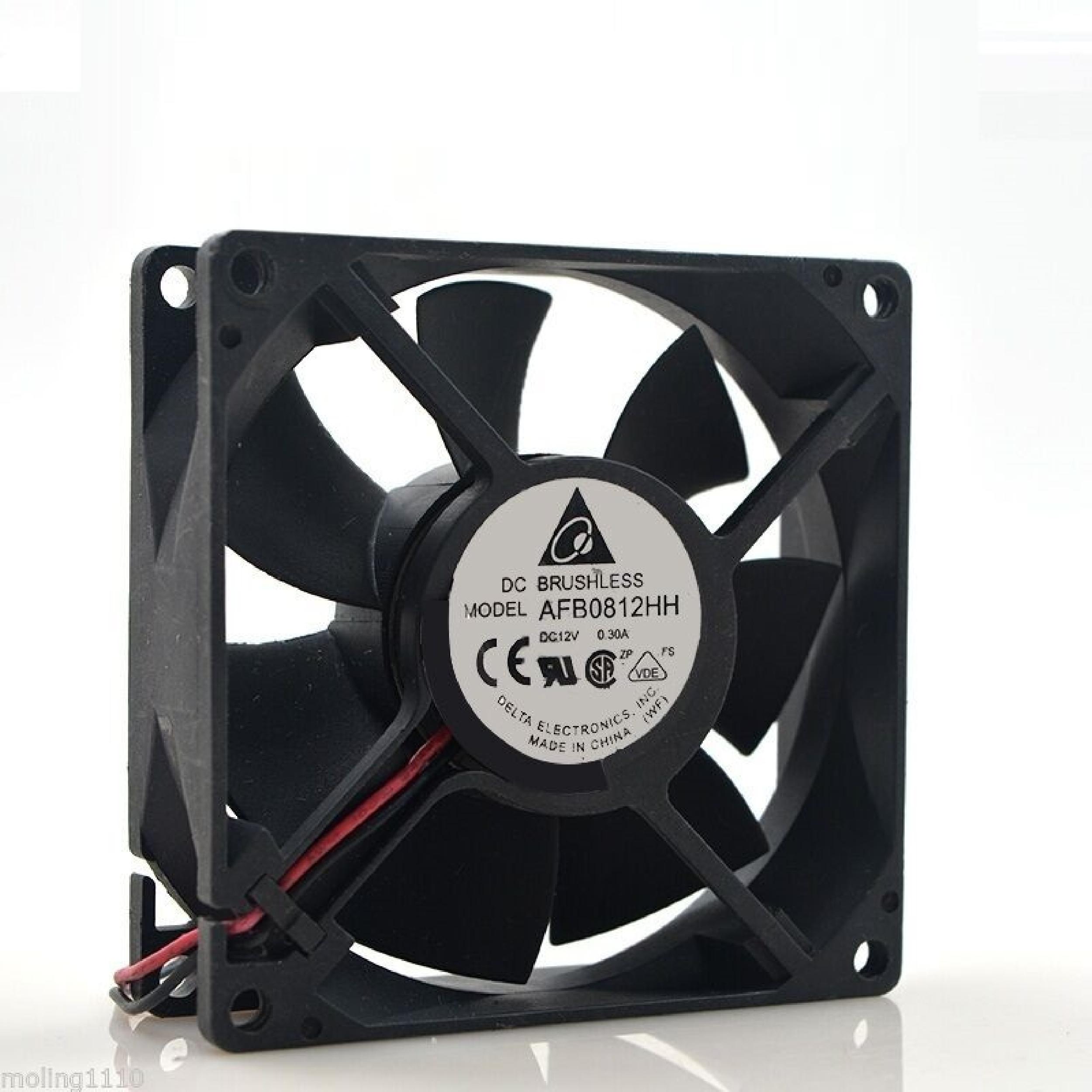 DELTA ELECTRONICS INC AFB0812HH FAN 12V DC 2 WIRES PULLED FROM GADZOOX 3000 DELTA