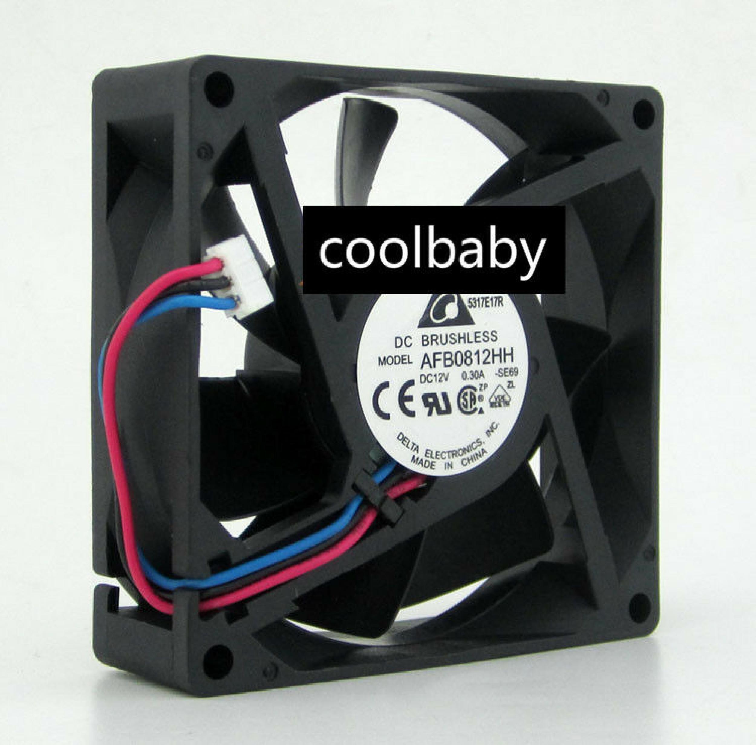 DELTA ELECTRONICS INC AFB0812HH FAN 12V DC 2 WIRES PULLED FROM GADZOOX 3000 DELTA
