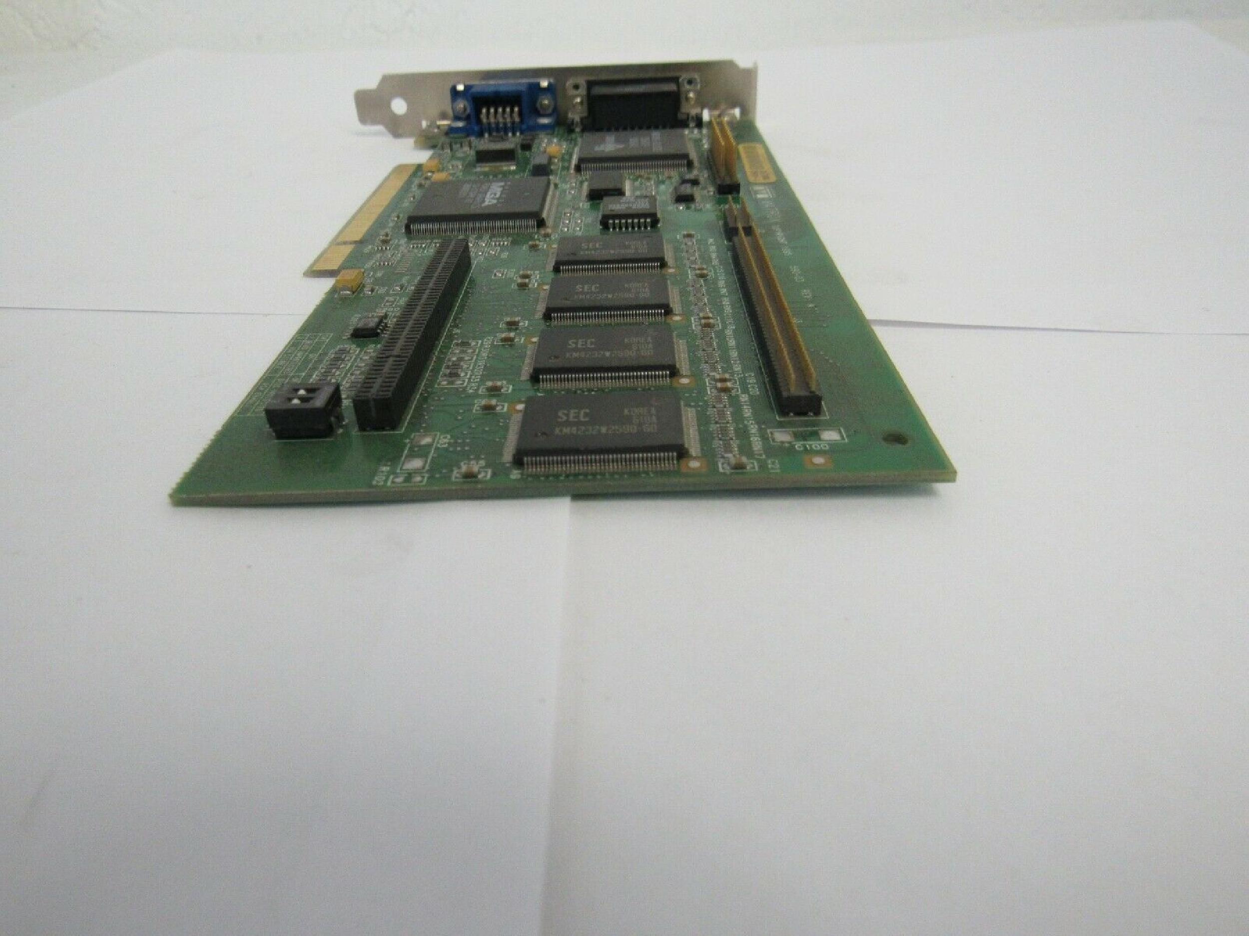 MATROX MGA-MIL/4N MILLENNIUM PCI 4MB VIDEO CARD AGP WITH VGA OUTPUT AND A/V OUTPUTS